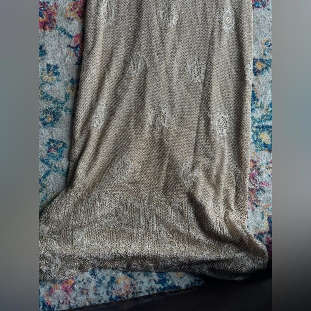 Designer Vintage gold dress by cartise Size M / US 6-8 / IT 42-44 - 3 Thumbnail