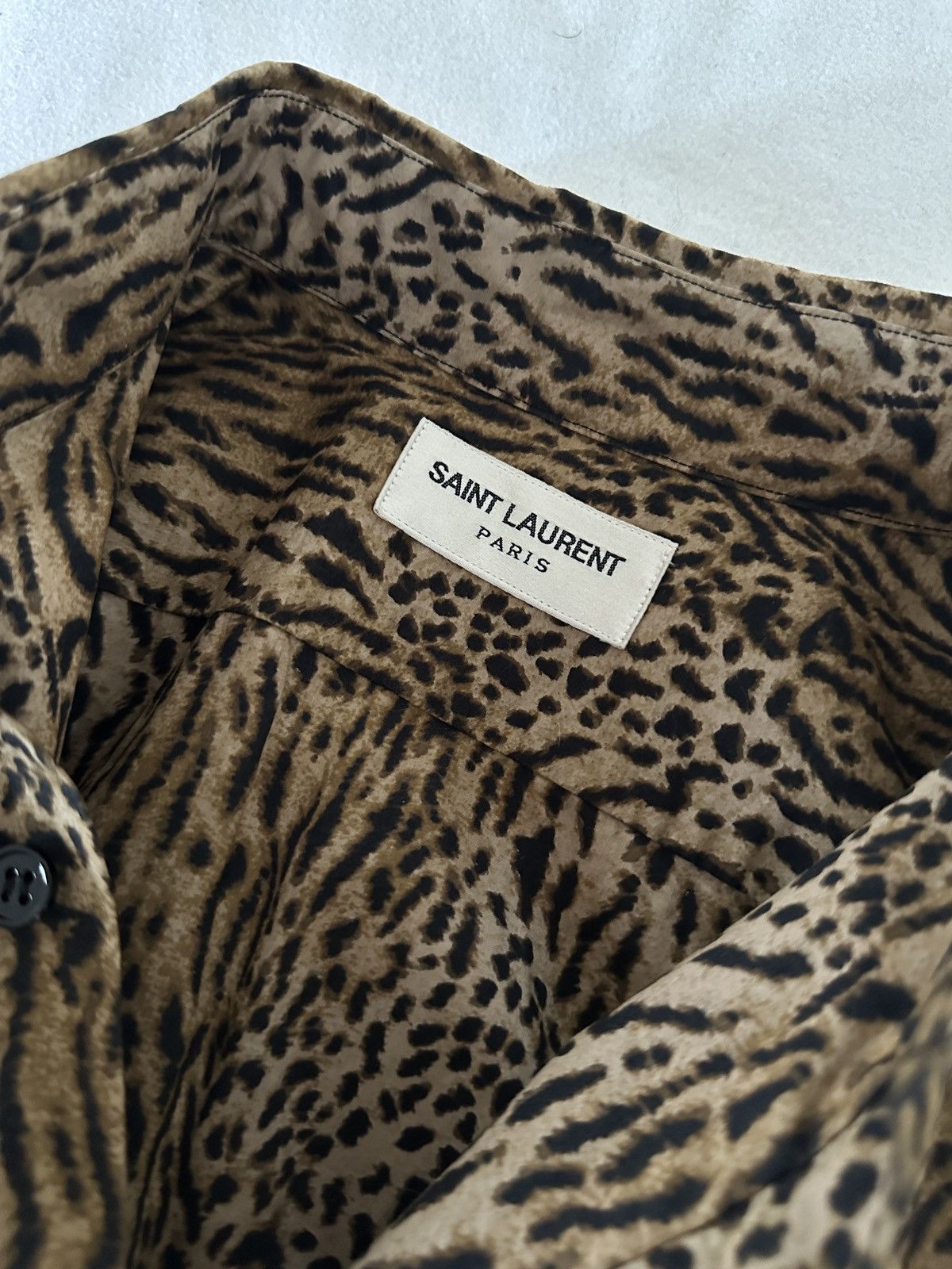 Saint Laurent Paris Saint Laurent Paris by Hedi Slimane Leopard Shirt Size US S / EU 44-46 / 1 - 3 Thumbnail