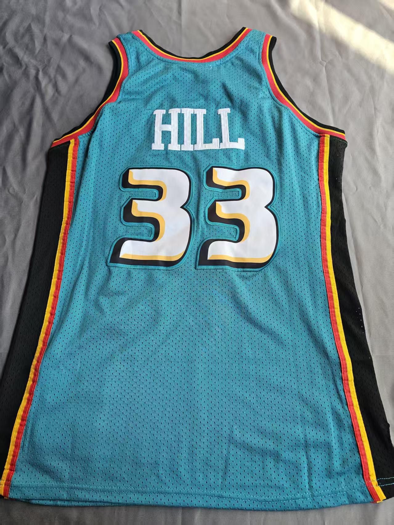 NBA #33 Grant Hill Jersey Detroit Pistons 1998 99 Size US XXL / EU 58 / 5 - 2 Thumbnail