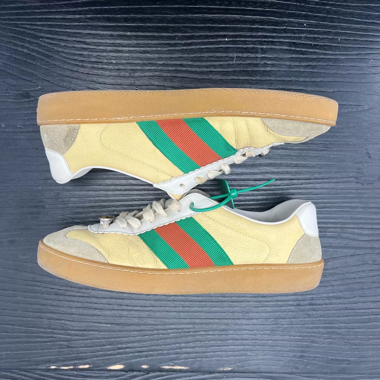 Gucci Gucci G74 Brown Green US7.5 EU41.5 Mint With Box Size US 7.5 / EU 40-41 - 2 Thumbnail