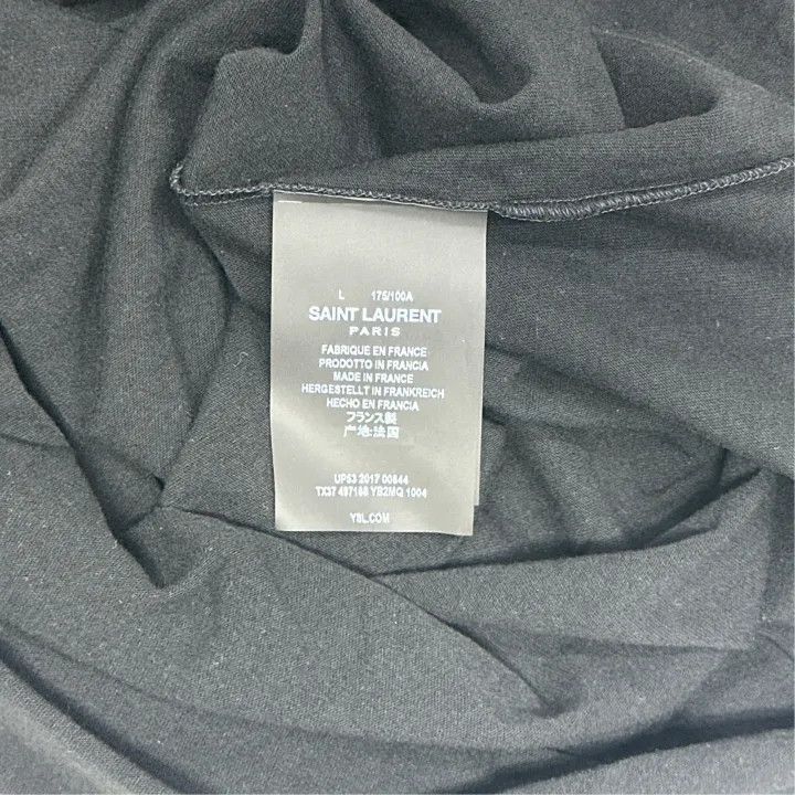 Saint Laurent Paris Saint Laurent Heart Logo Short Sleeve T-Shirt-2507 Size US L / EU 52-54 / 3 - 4 Thumbnail