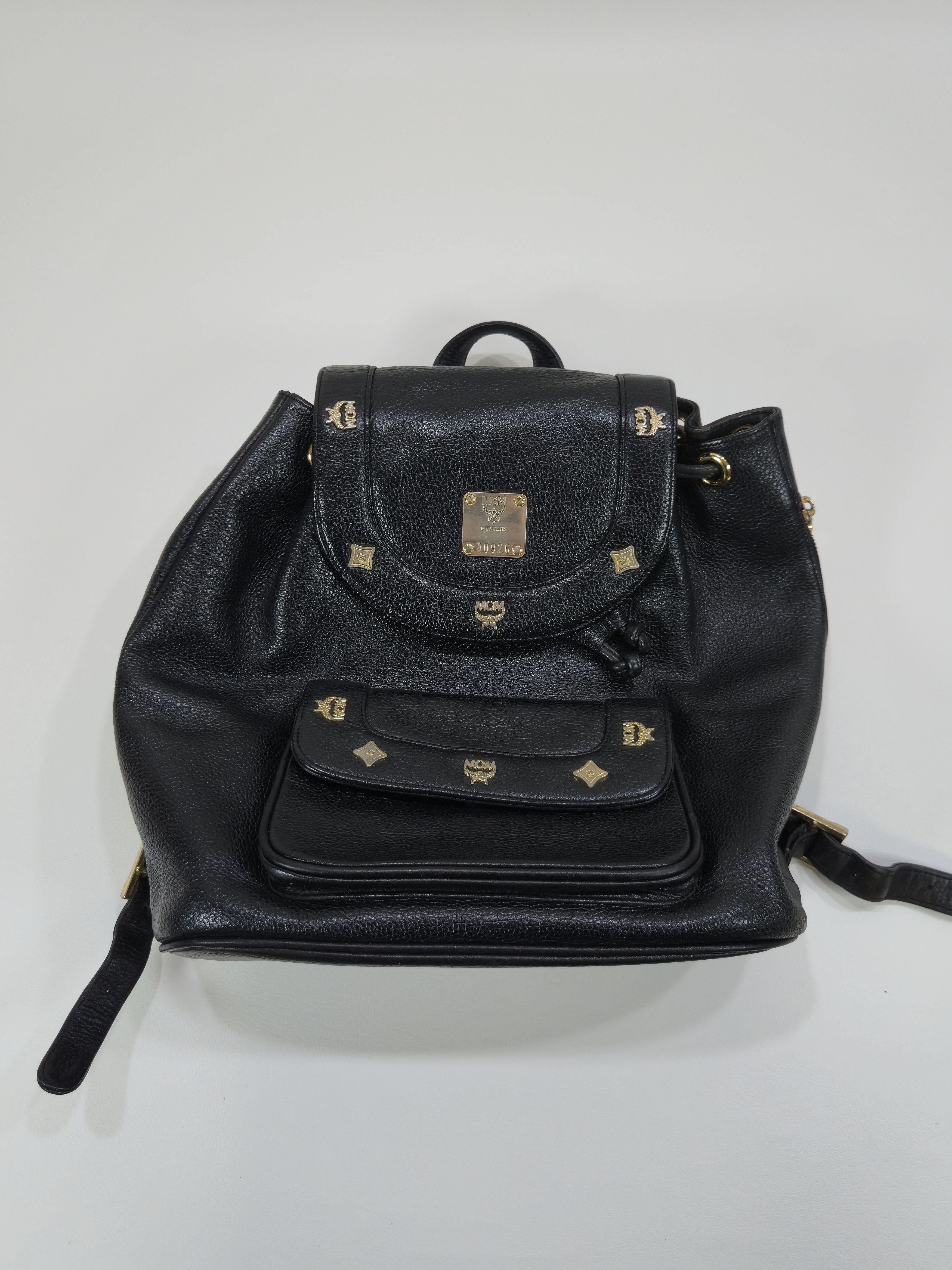 MCM Vintage MCM Gold Hardware Backpack / Bag Size ONE SIZE - 1 Thumbnail