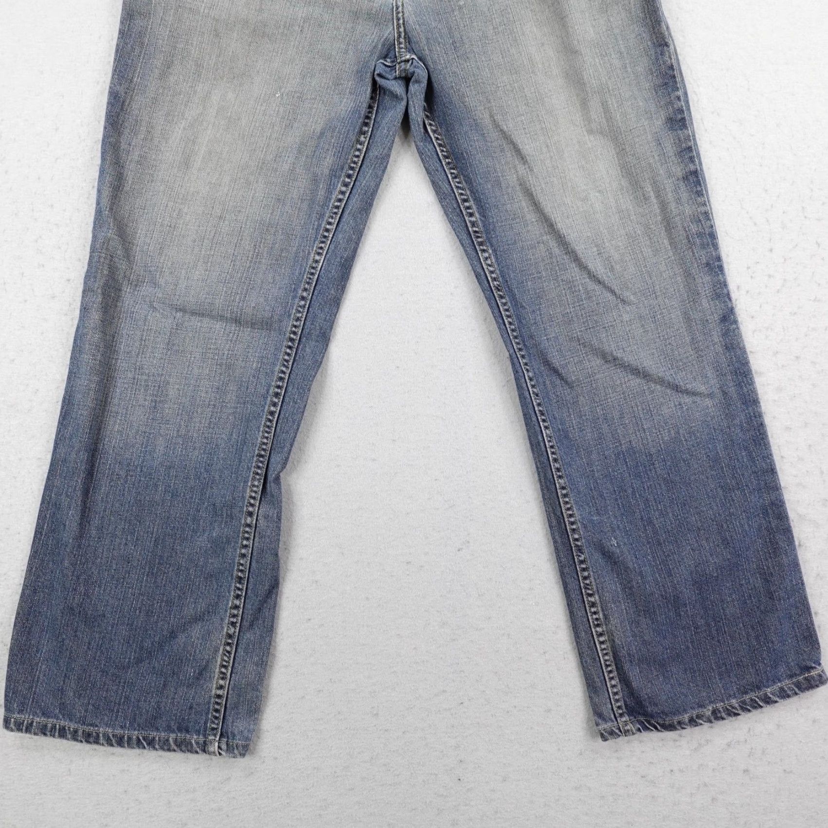 Anchor Blue VINTAGE Anchor Blue Jeans Men's 36x34 Blue Denim Loose Baggy Distressed Grunge Y2K Jeans Mens Blue 5-Pocket Design Vintage Men Size US 36 / EU 52 - 3 Thumbnail