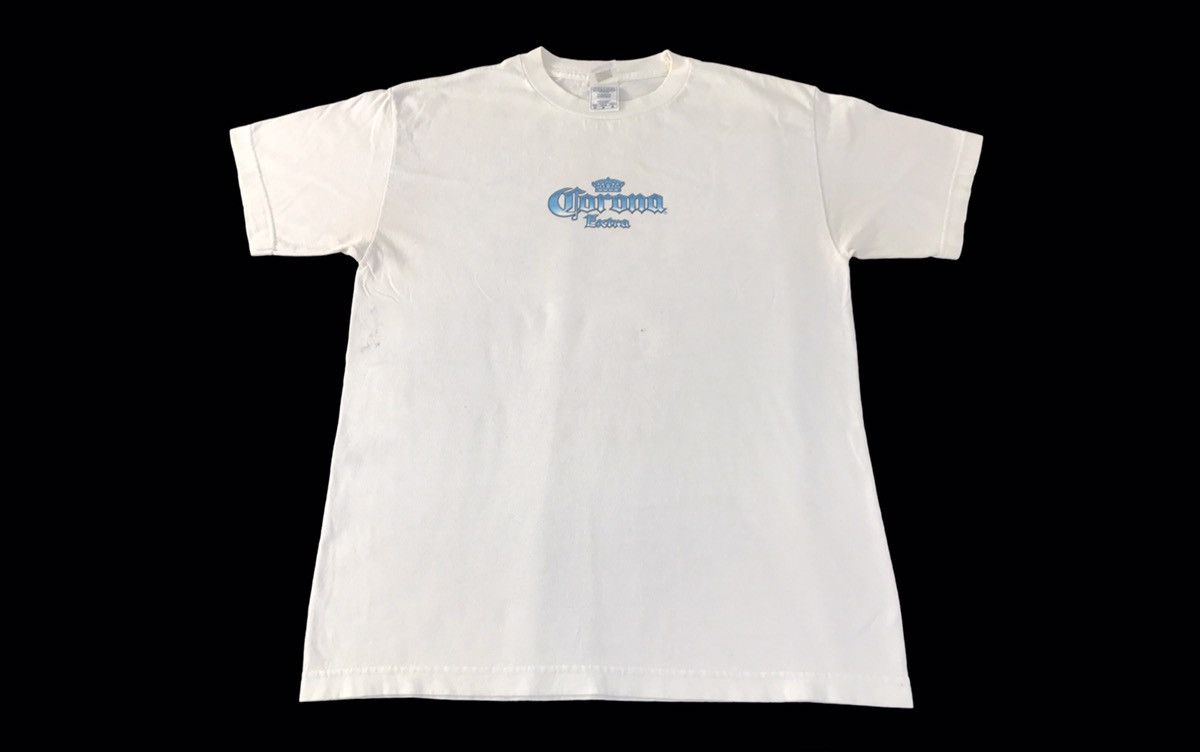 Japanese Brand 90s Mas Fina Corona Extra Beer Drink Big Sexy Girl Tee Size US M / EU 48-50 / 2 - 2 Thumbnail