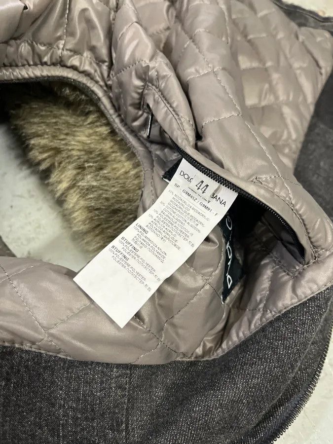 Dolce & Gabbana AW2011 Dolce & Gabbana Rabbit Fur Hooded Hybrid Denim Vest Jacket Size US S / EU 44-46 / 1 - 14 Thumbnail