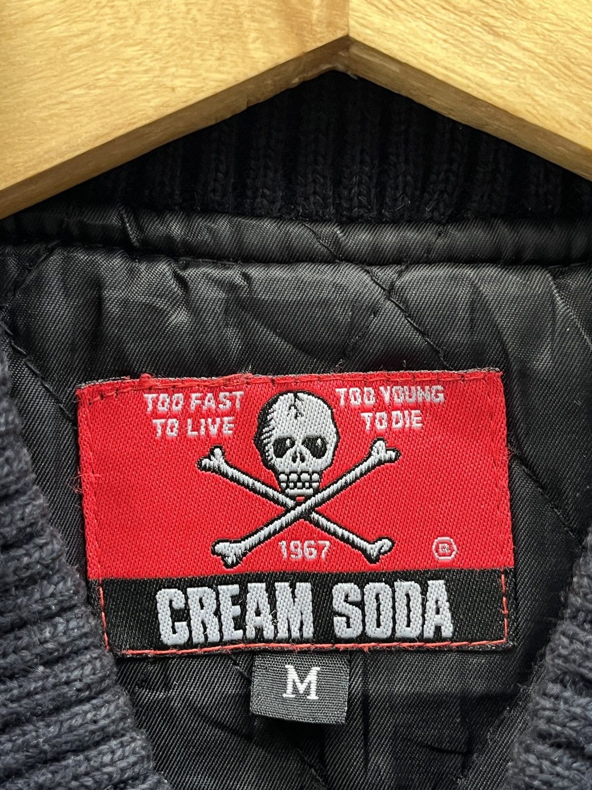 Japanese Brand 2003 Cream Soda Varsity Jacket by Masayuki Yamazaki Size US M / EU 48-50 / 2 - 5 Thumbnail