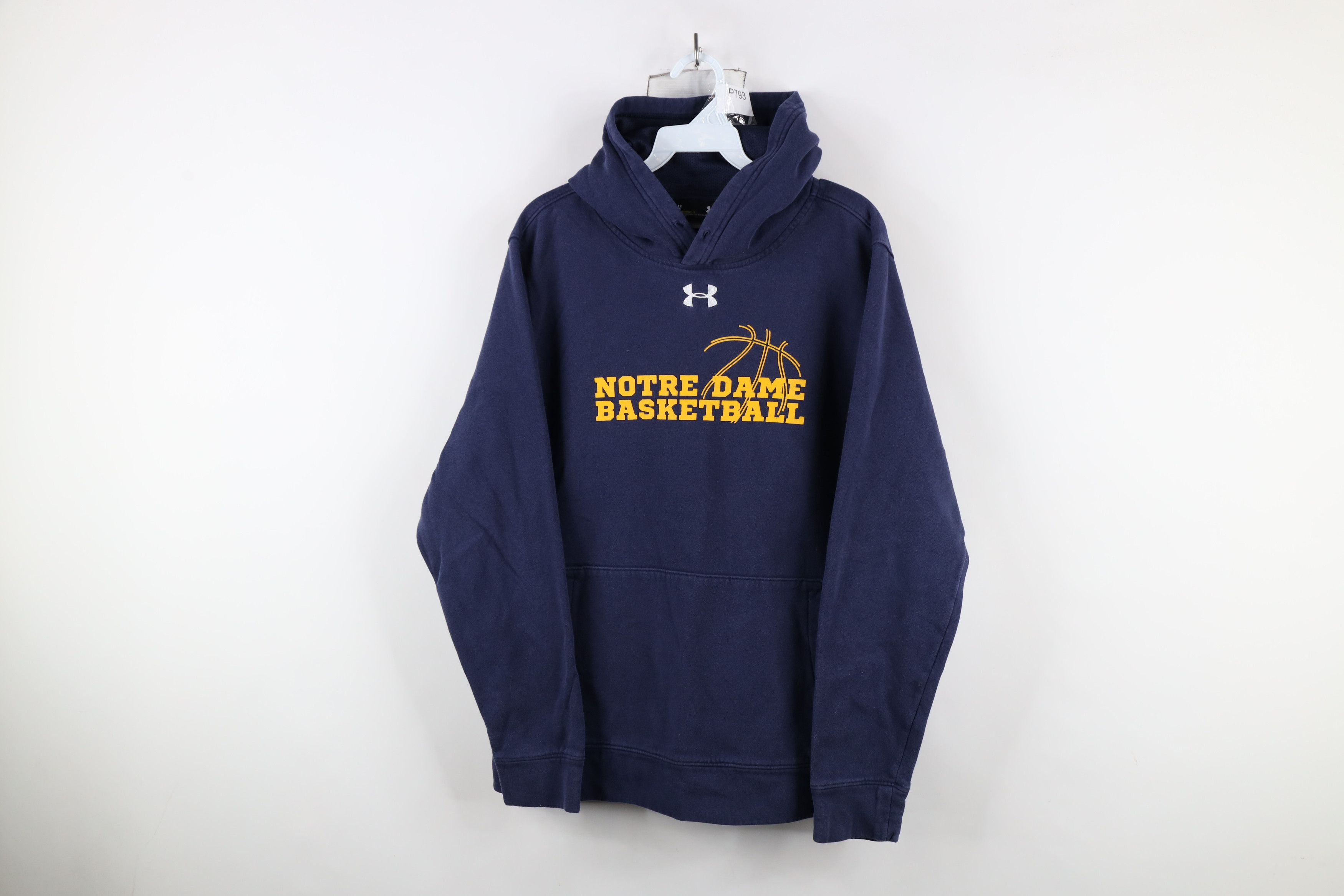 Under Armour × Vintage Under Armour University Basketball Hoodie Sweatshirt Blue Size US M / EU 48-50 / 2 - 1 Thumbnail
