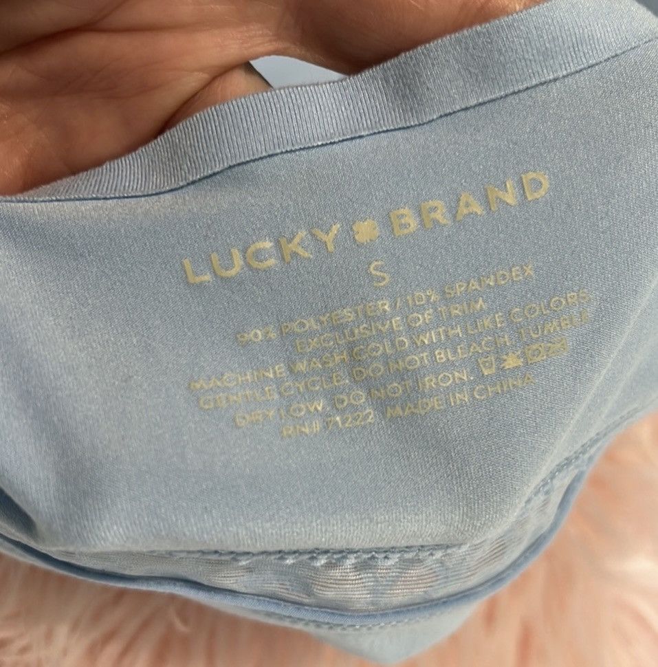 Lucky Brand Lucky Brand Baby Blue Comfy Bra Womens Small Size ONE SIZE - 6 Thumbnail