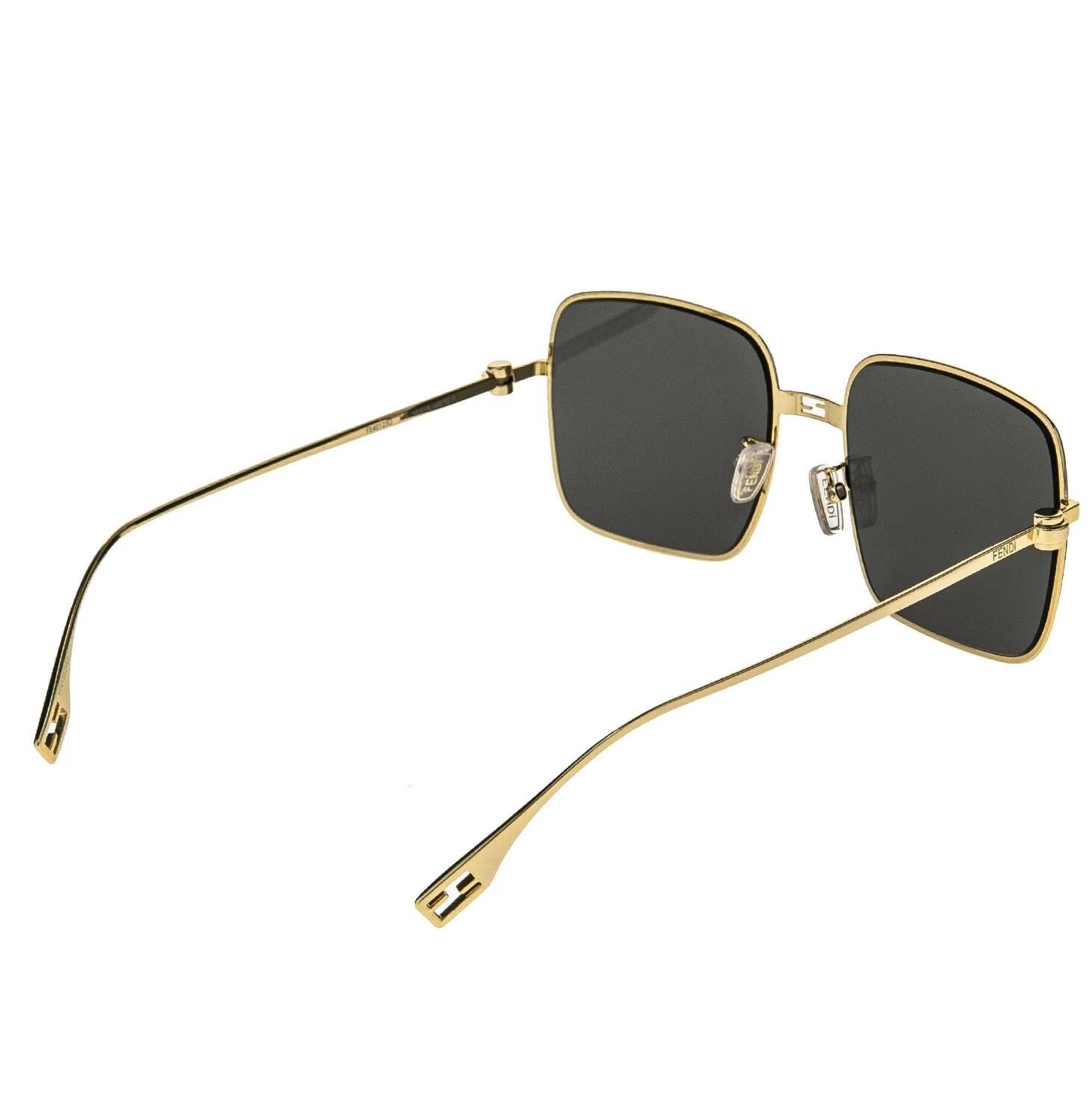 Fendi FENDI BAGUETTE 40123 Gold Fashion Sunglasses FE40123U 30A Size ONE SIZE - 7 Thumbnail