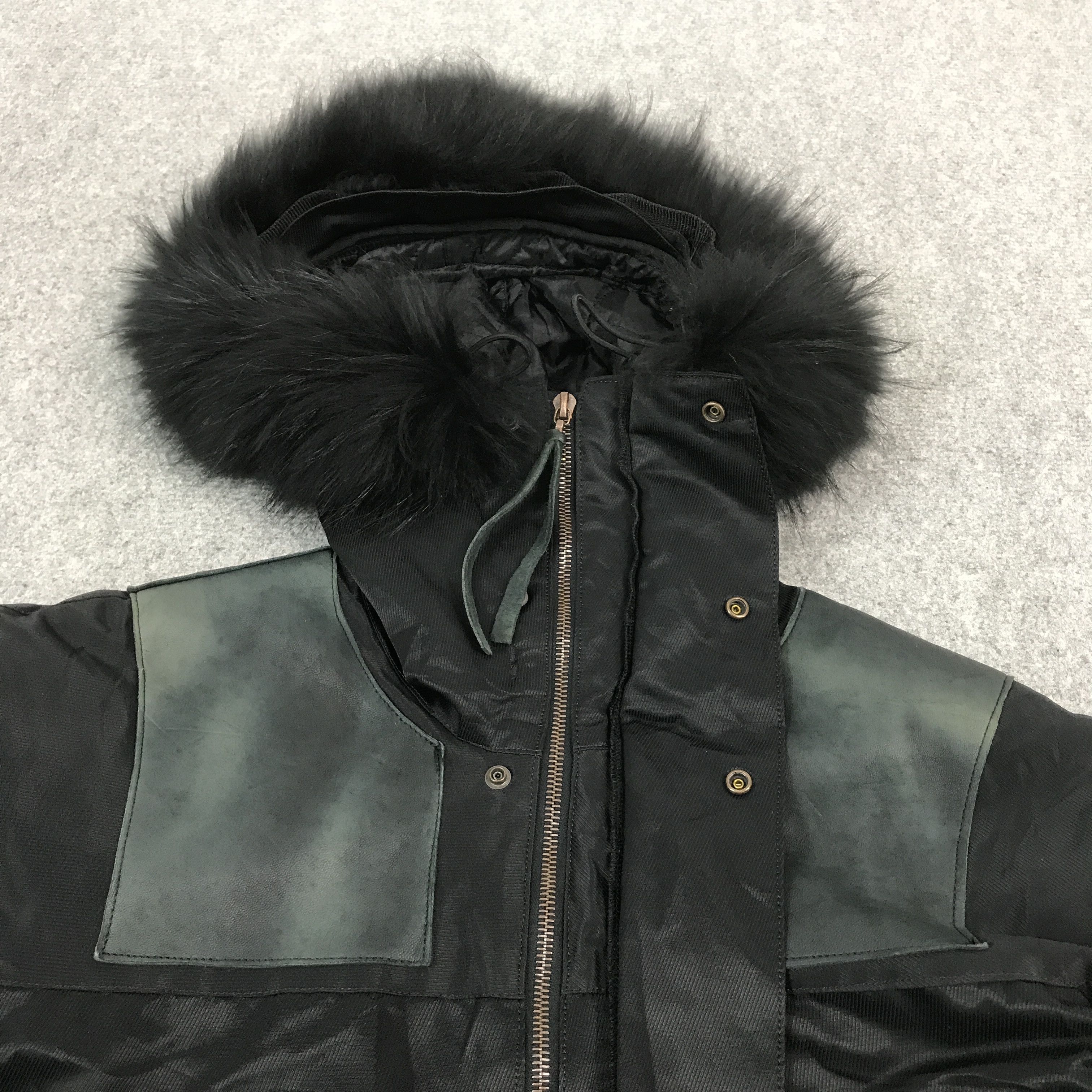 Japanese Brand ayuite by Issey miyake design fur hoodies Leather jacket Size US M / EU 48-50 / 2 - 5 Thumbnail
