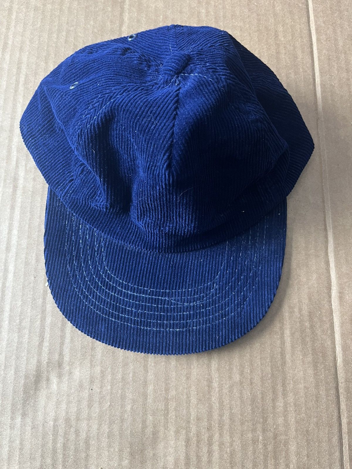 Vintage Vintage Blank blue Corduroy Hat Size ONE SIZE - 1 Thumbnail