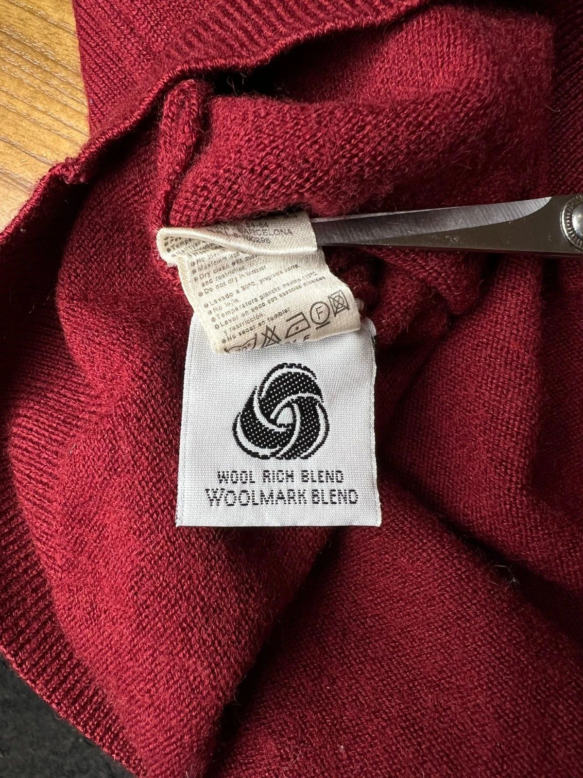 Lacoste Lacoste Burgundy Wool Blend Sweater Pullover Long Sleeve Size US XL / EU 56 / 4 - 10 Thumbnail