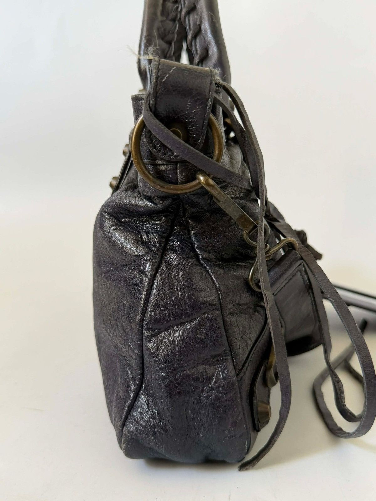 Balenciaga 2000’s Balenciaga Navy Blue Classic First Bag Size ONE SIZE - 5 Thumbnail