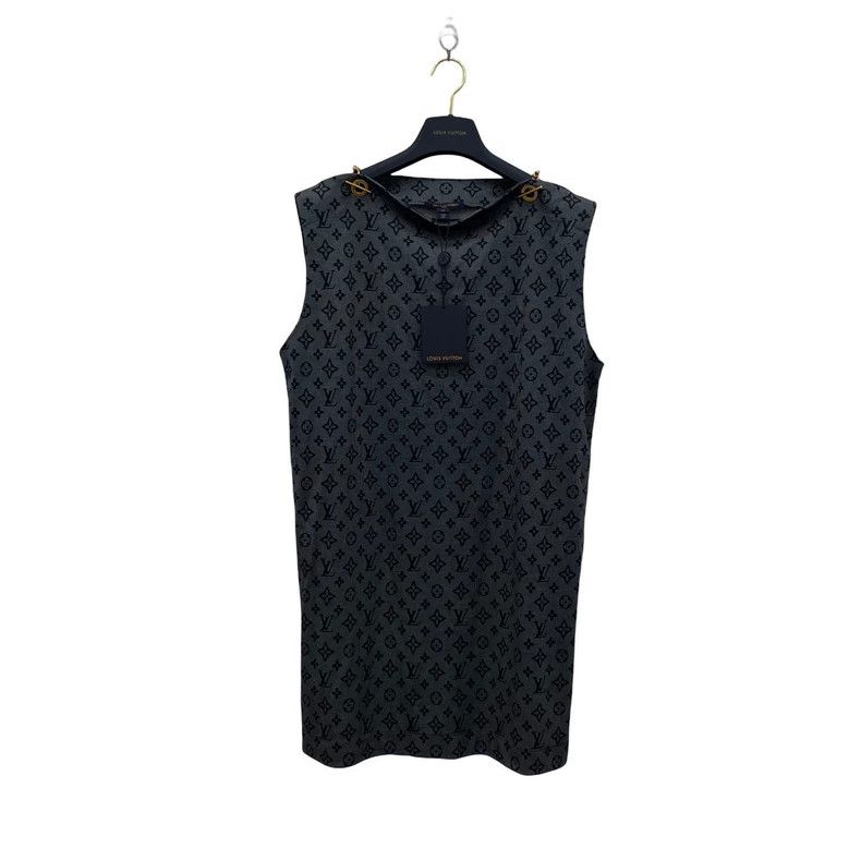 Louis Vuitton Louis Vuitton Black New Full Print Dress Size M / US 6-8 / IT 42-44 - 2 Thumbnail