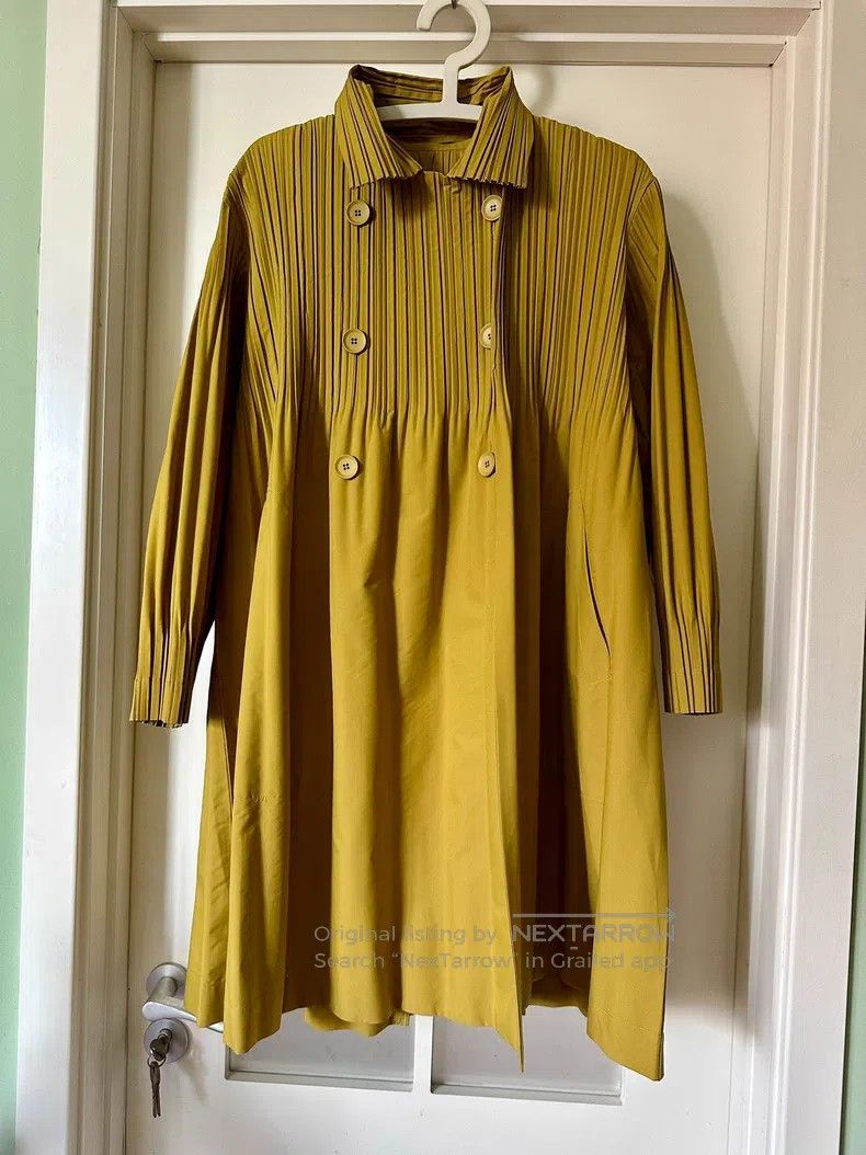 Issey Miyake Issey Miyake size:2 Ginger Yellow Double-breasted Trench C Size XS / US 0-2 / IT 36-38 - 1 Thumbnail