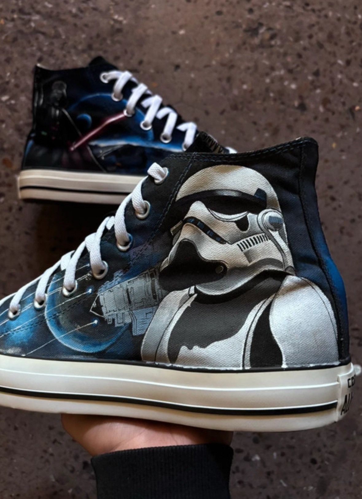 Converse Men’s high custom sneakers Converse All Star - Star Wars Size US 9.5 / EU 42-43 - 2 Thumbnail