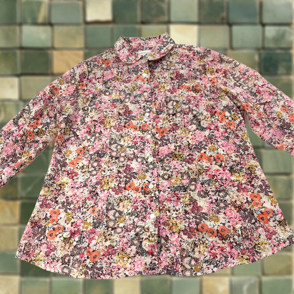 Coldwater Creek Coldwater Creek MED Button LS Lightweight Multicolor Floral Shirt All Over Print Ladies Shirt Button-Up Size M / US 6-8 / IT 42-44 - 1 Thumbnail