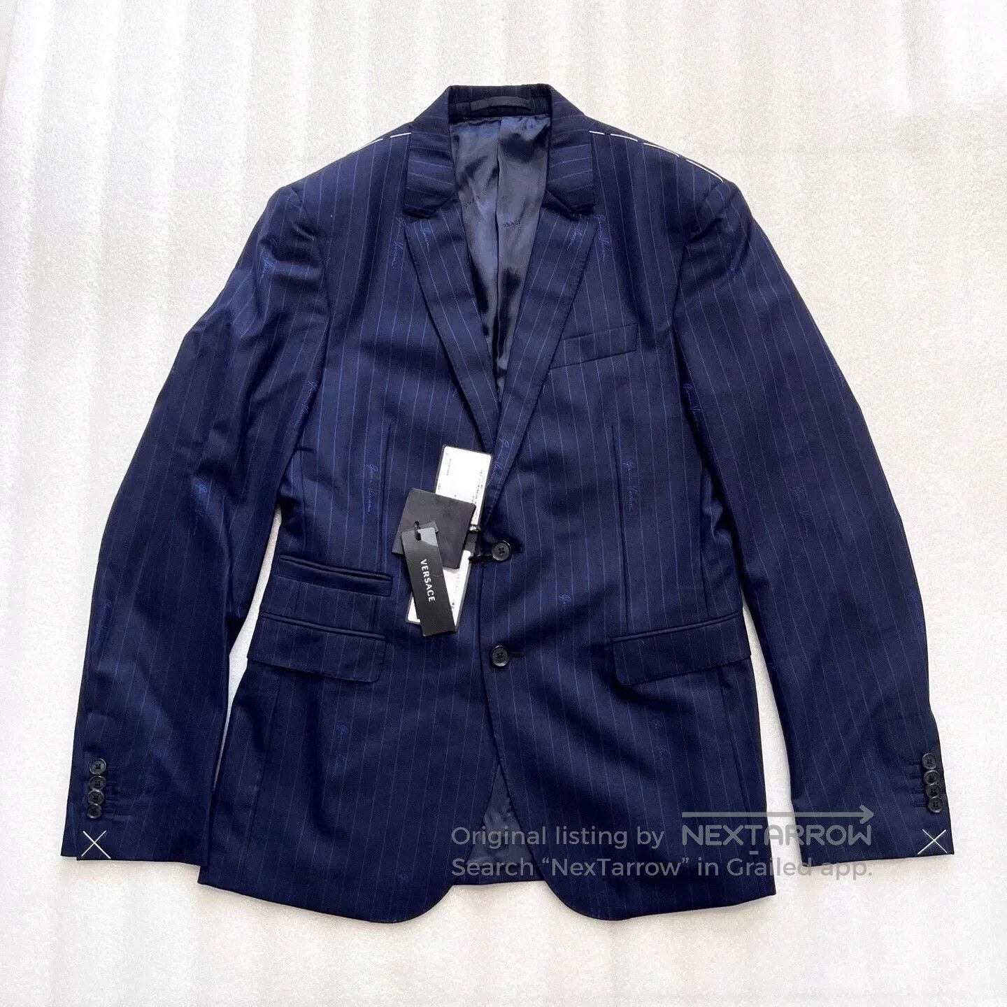 Versace Versace Men's Wool Suit Jacket. Size US M / EU 48-50 / 2 - 1 Thumbnail