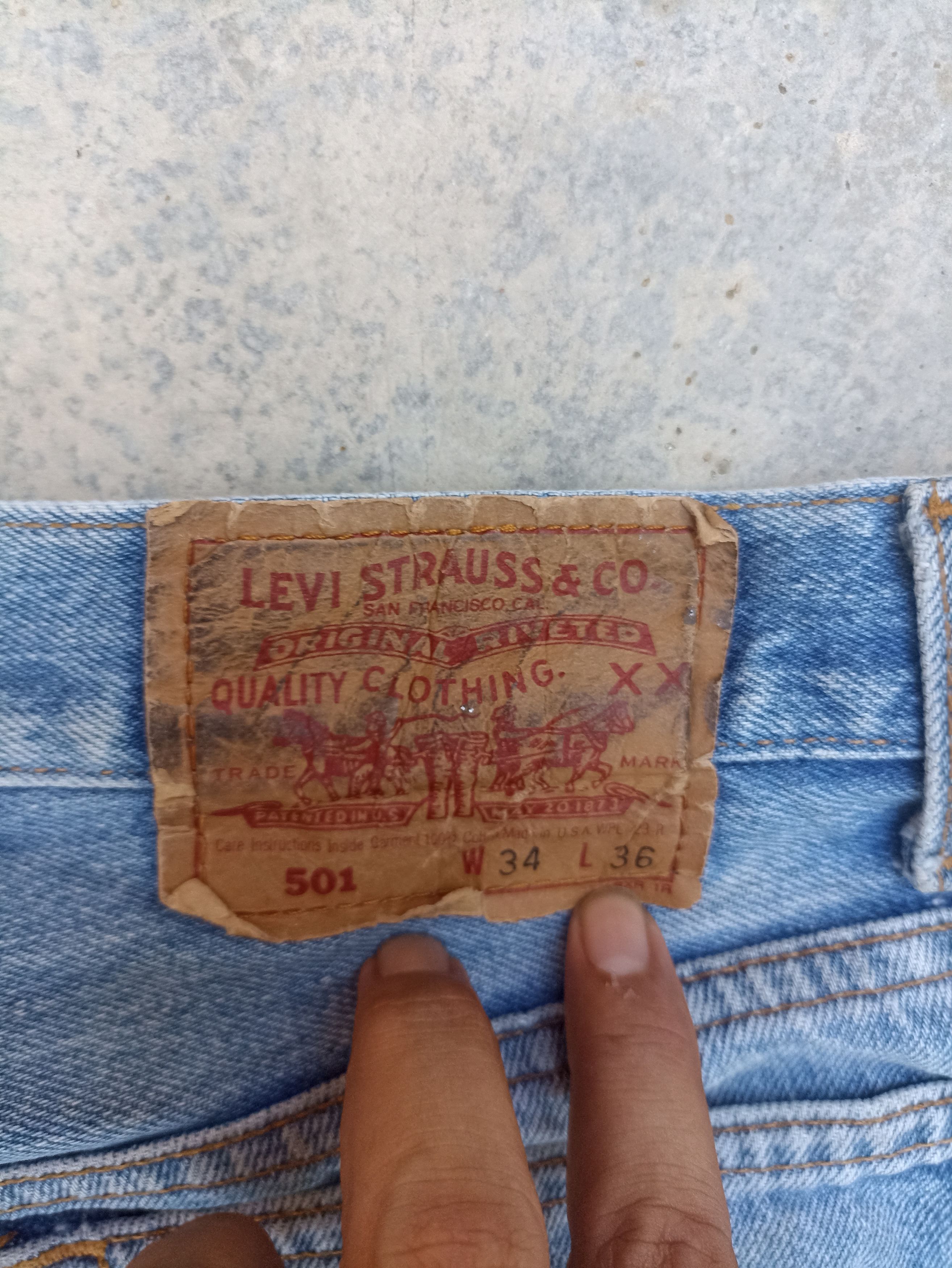 Levi's 🔥 Vtg 90s Vintage Levis 501 jeans Usa faded distressed Size US 30 / EU 46 - 12 Thumbnail