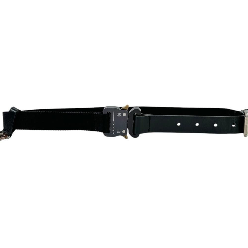 1017 ALYX 9SM Black Rollercoaster Belt with Leather & Keychains Detail Size ONE SIZE - 2 Thumbnail