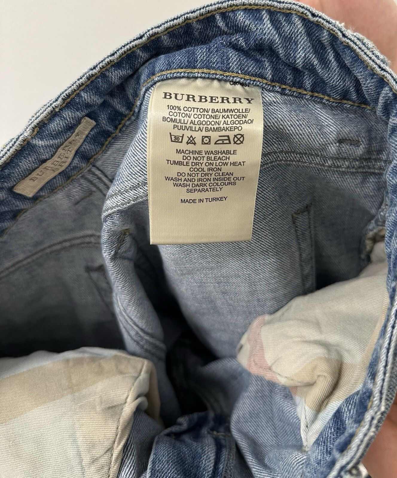Burberry Burberry Brit Jeans Womens Denim Zip Distressed Blue Size 28" / US 6 / IT 42 - 16 Thumbnail