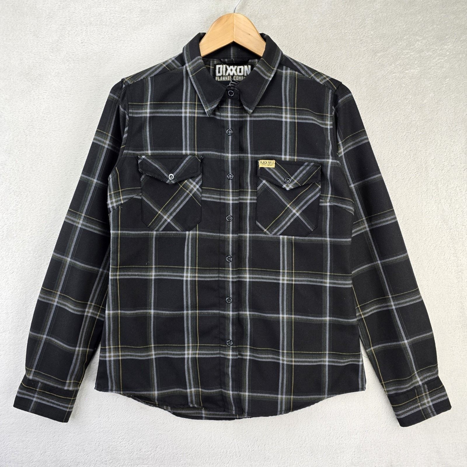 Dixxon Dixxon Black Rifle Coffee Co. Women Shirt Medium Black Plaid Size M / US 6-8 / IT 42-44 - 1 Thumbnail