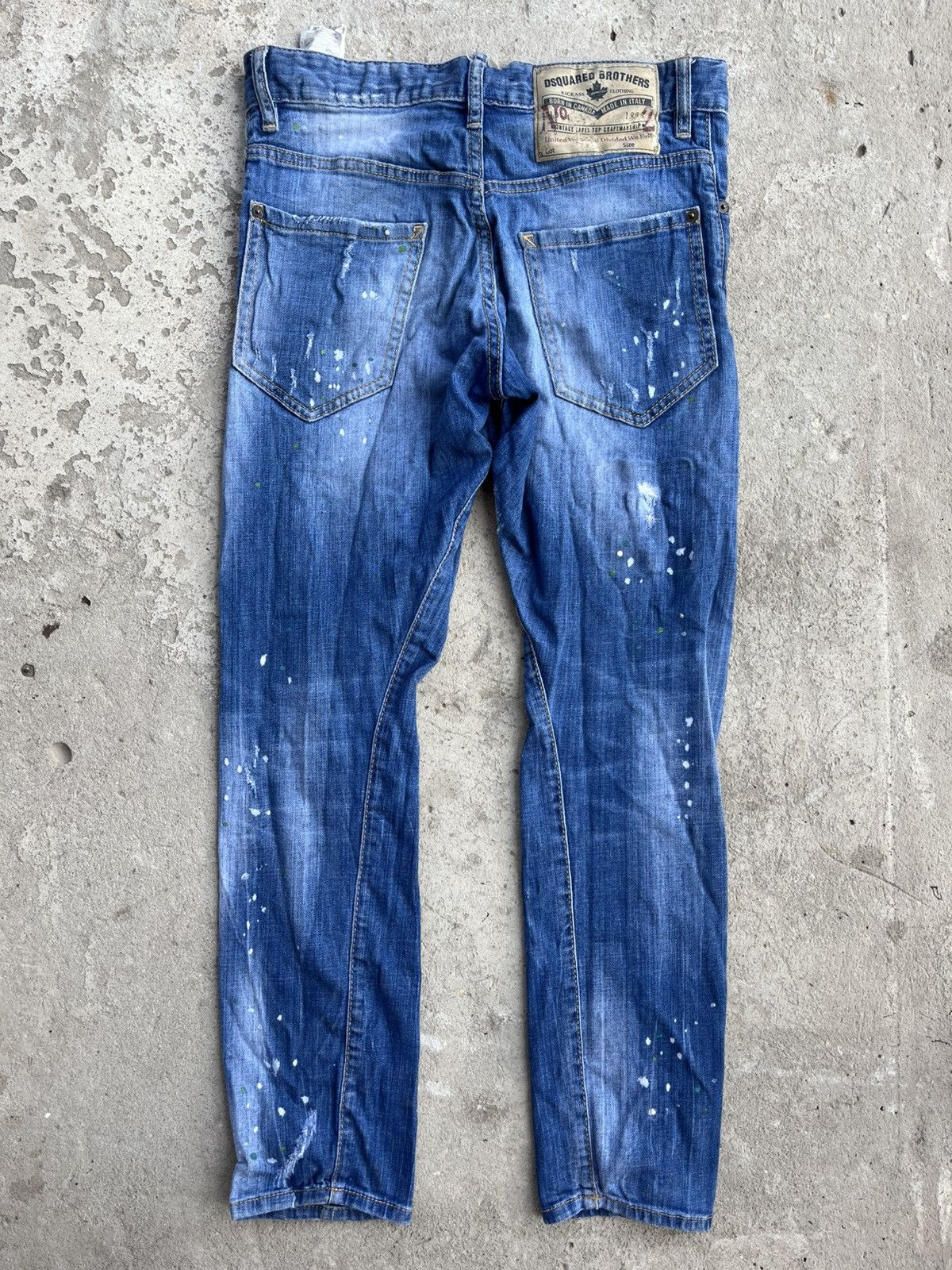 Dsquared2 SS18 Dsquared2 Painted Distressed Slim Fit Jeans Size US 29 - 13 Thumbnail