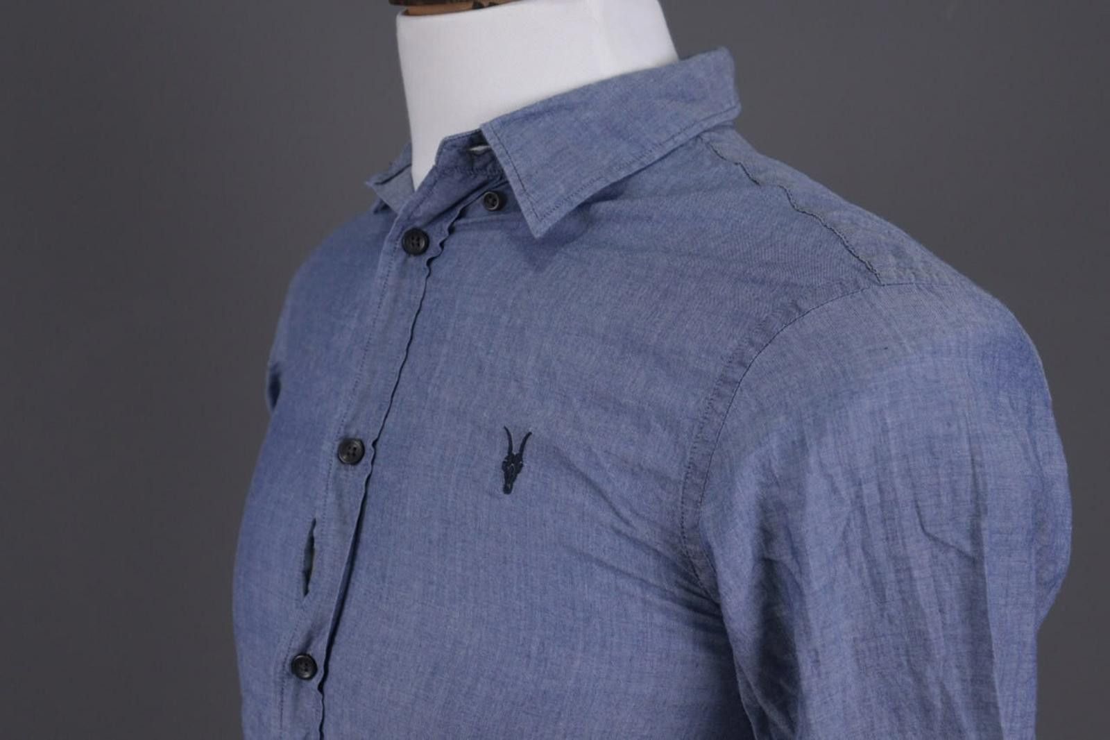 Allsaints AllSaints Blue Long Sleeve Button Down Shirt Size XS Size US XS / EU 42 / 0 - 8 Thumbnail