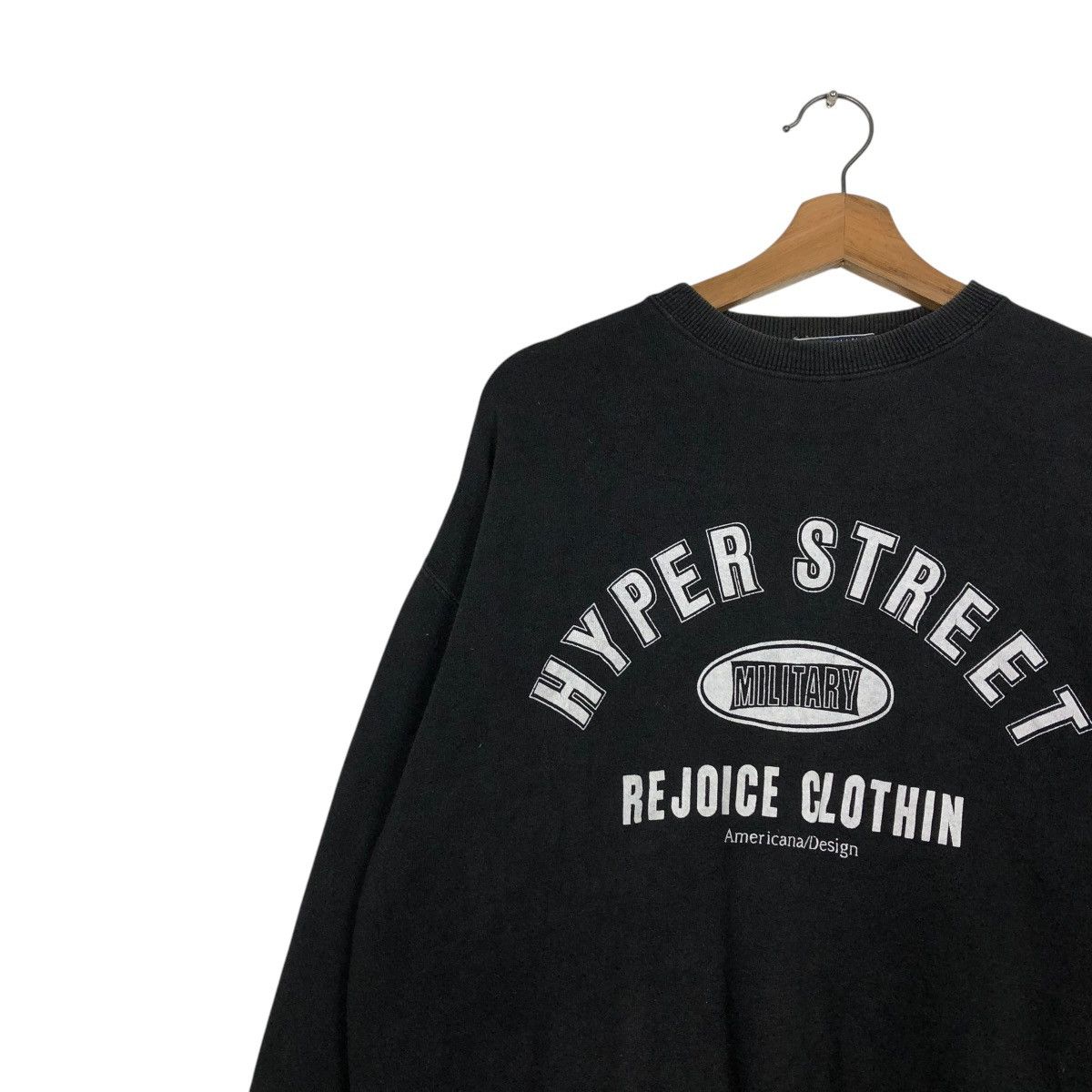 Japanese Brand 🔥VINTAGE SWEATSHIRT HYPER STREET MILITARY BIG LOGO Size US L / EU 52-54 / 3 - 9 Thumbnail