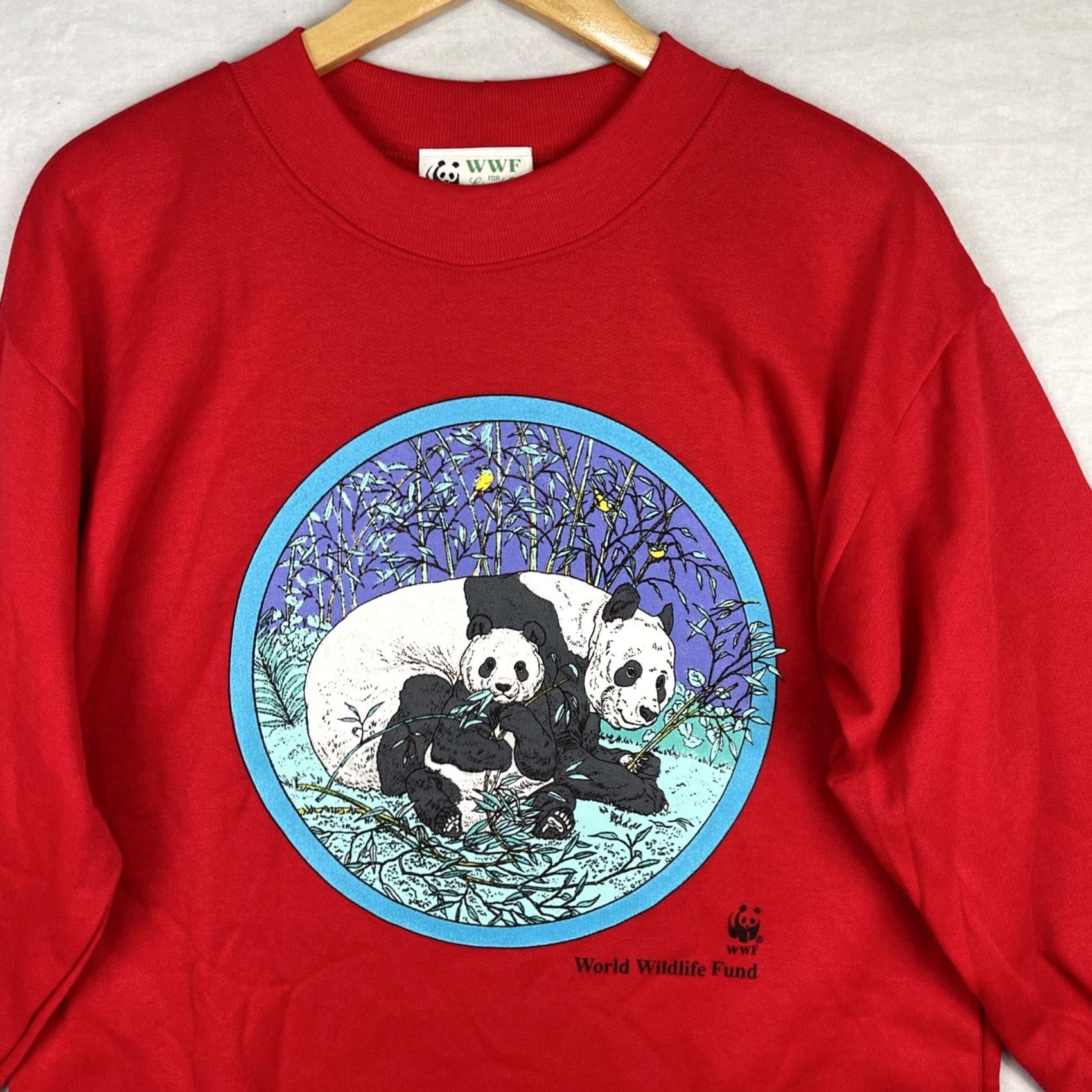 Vintage VINTAGE WWF Shirt Womens Medium Red World Wildlife Fund Sleep Nightshirt Size M / US 6-8 / IT 42-44 - 3 Thumbnail