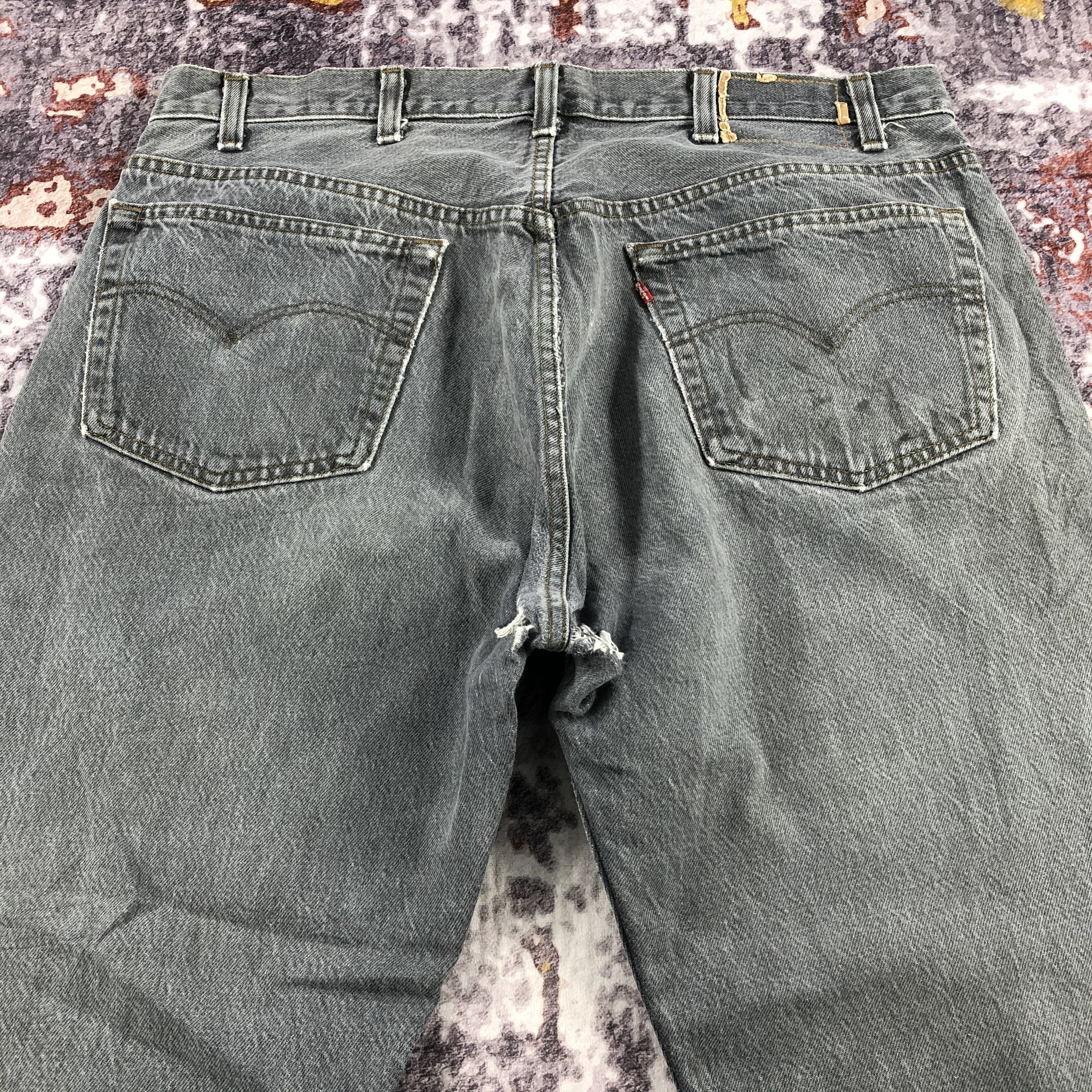 Levi's 80s Vintage Levis 501 Faded Black Jeans-JM2182 Size US 37 - 5 Thumbnail