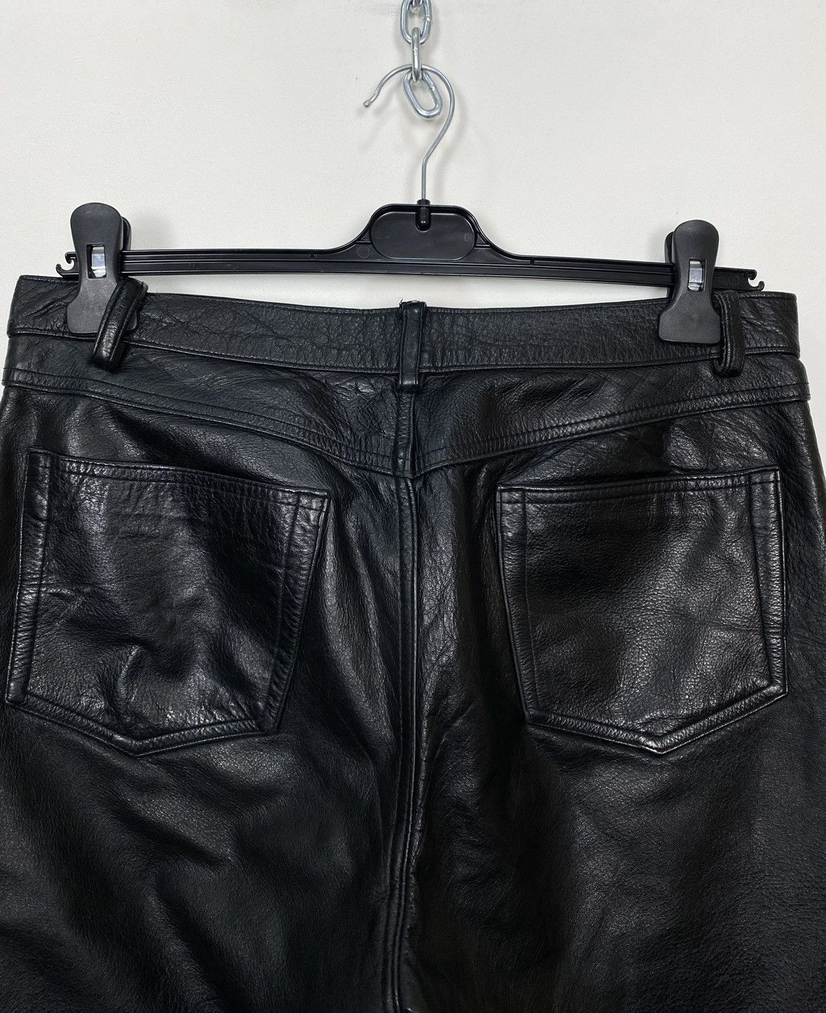 Leather Conwell Men’s Leather Calf Skin Pants Black Sz 32.34 Vintage Size US 32 / EU 48 - 7 Thumbnail