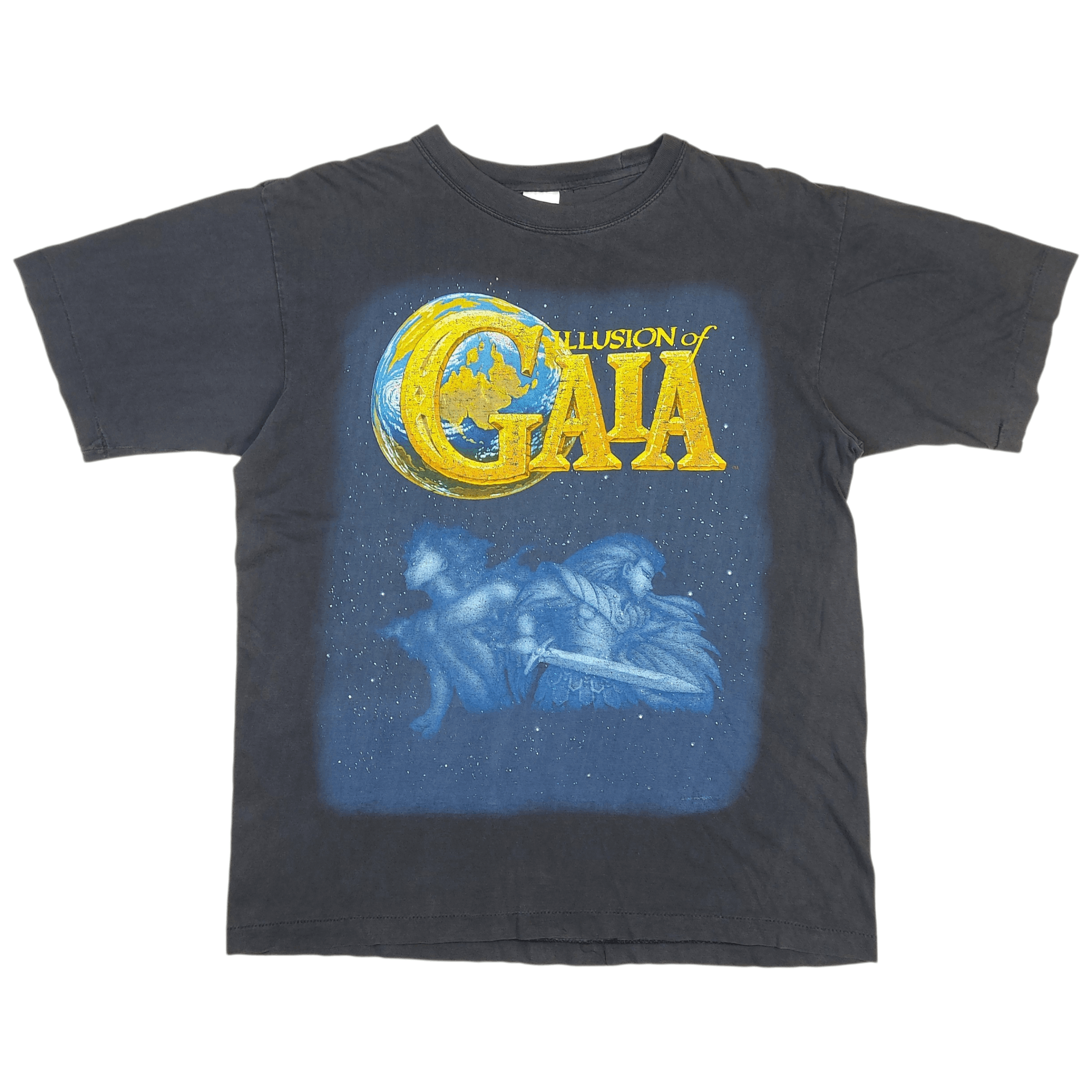 Nintendo Vintage 1994 Nintendo Illusion of Gaia RPG Super SNES TEE Size US L / EU 52-54 / 3 - 1 Thumbnail