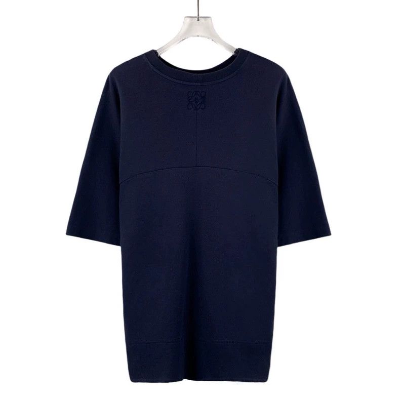 Loewe Loewe Dark blue dodo embroidered cotton round neck short s Size M / US 6-8 / IT 42-44 - 2 Thumbnail