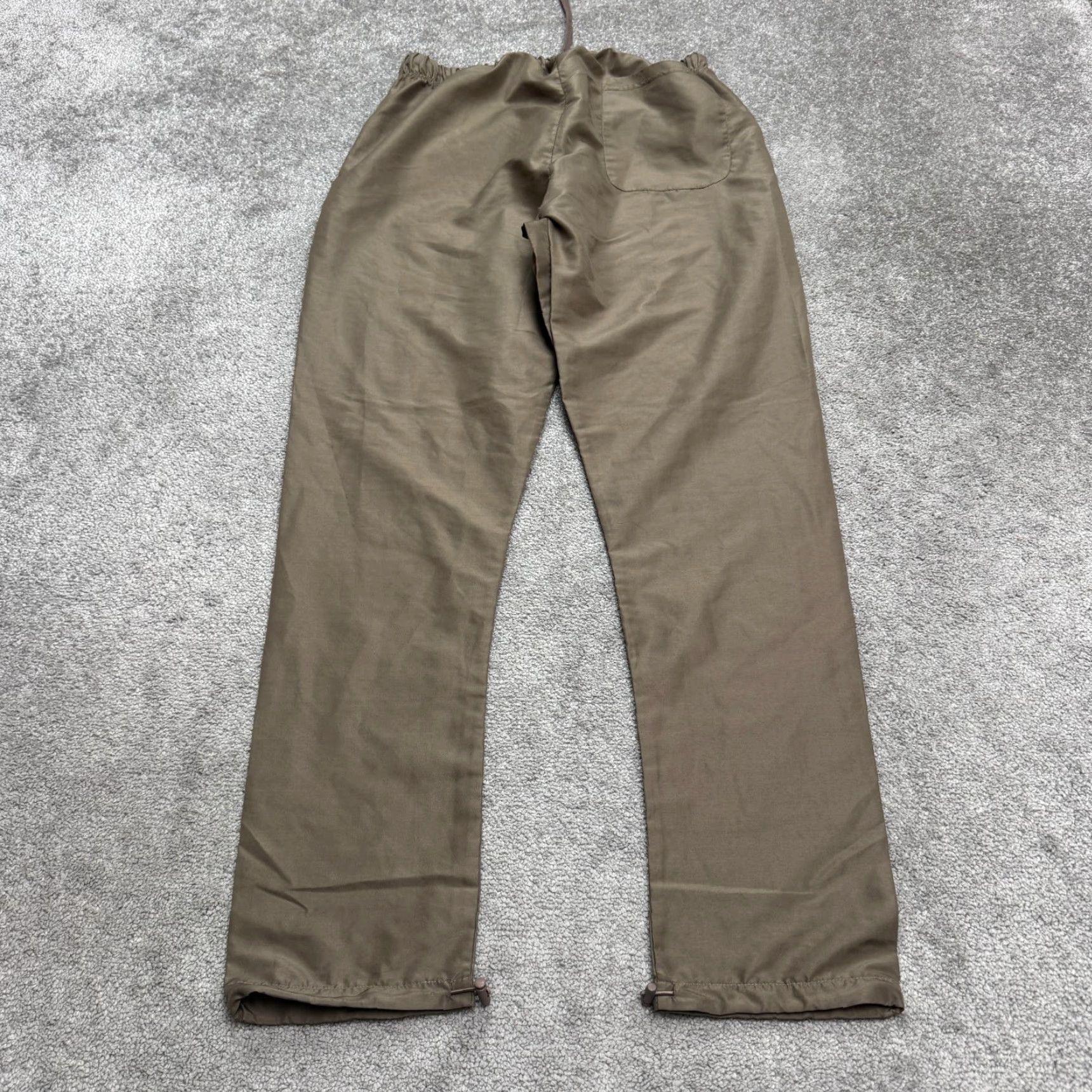 MNML MNML Lightweight Track Pants Womens Large Brown Toggle Hem Elastic Waist 30x31 Size 36" / US 14 / IT 50 - 2 Thumbnail
