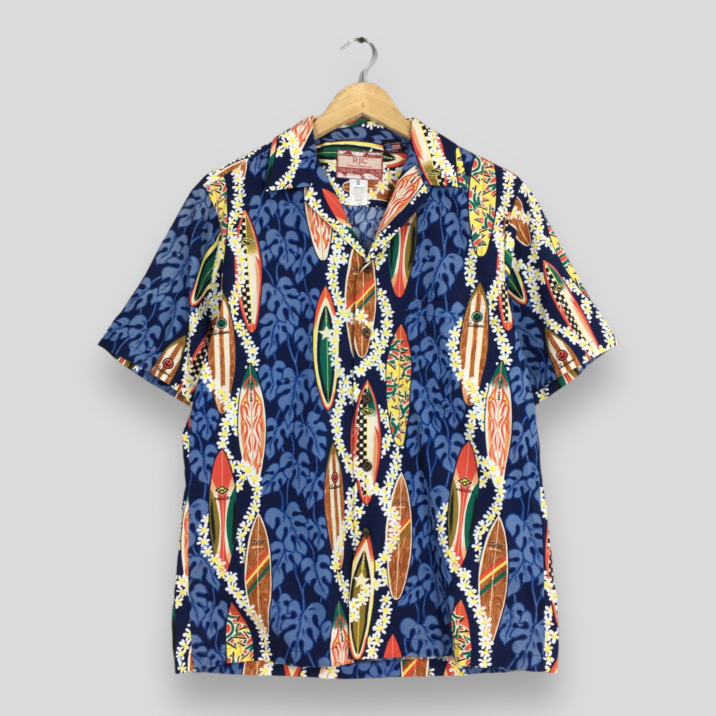 Life's a Beach Vintage Rjc Hawaiian Aloha Surfboard Cotton Shirts Small Size US S / EU 44-46 / 1 - 1 Thumbnail