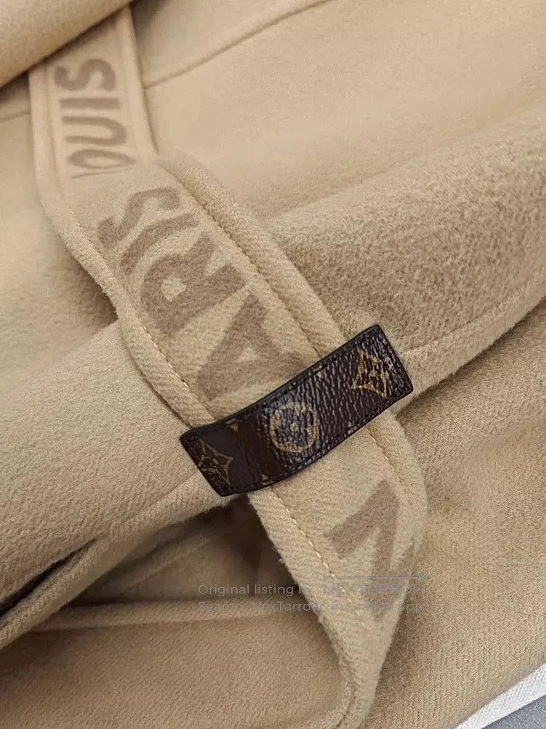 Louis Vuitton LV Beige Monogram Logo Belted Coat. Size US XL / EU 56 / 4 - 6 Thumbnail