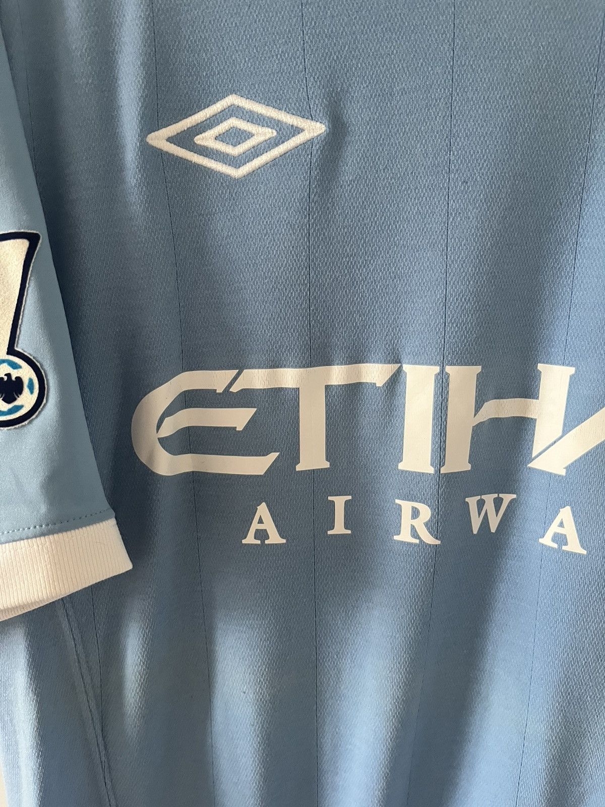 Manchester City umbro 2010/2011 domowa Boateng z autografem — zdjęcie 6