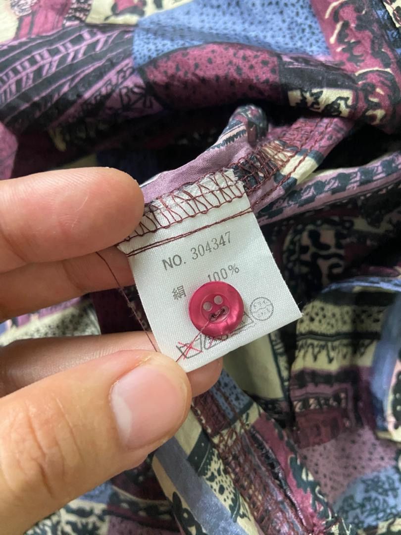 Japanese Brand Fiona Macphail Vintage Pattern Button Up Shirts (185) Size US M / EU 48-50 / 2 - 3 Thumbnail