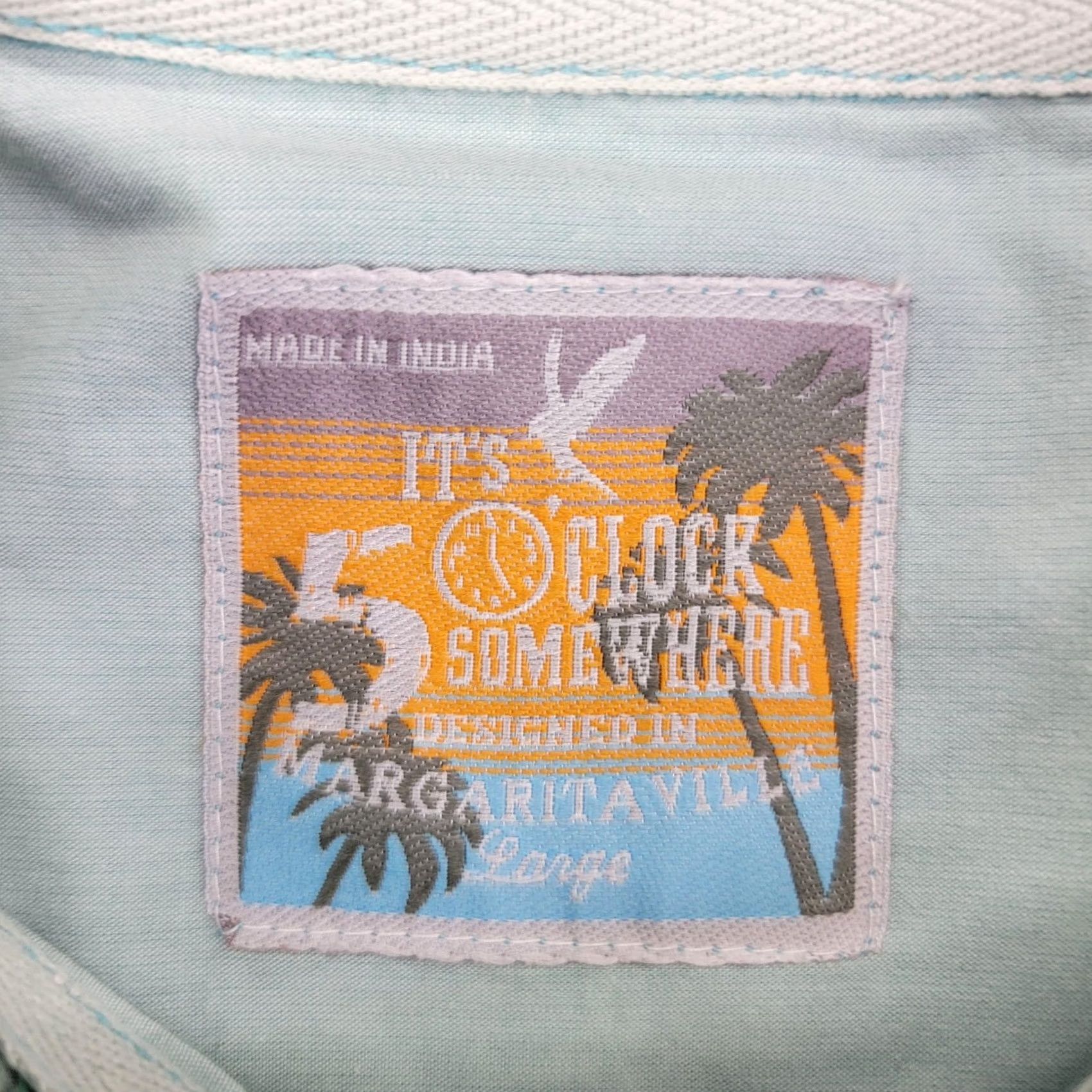 Vintage Margaritaville Shirt Mens Large Green Long Sleeve Its 5 OClock Somewhere Button-Up Casual Tropical no Size US L / EU 52-54 / 3 - 2 Thumbnail