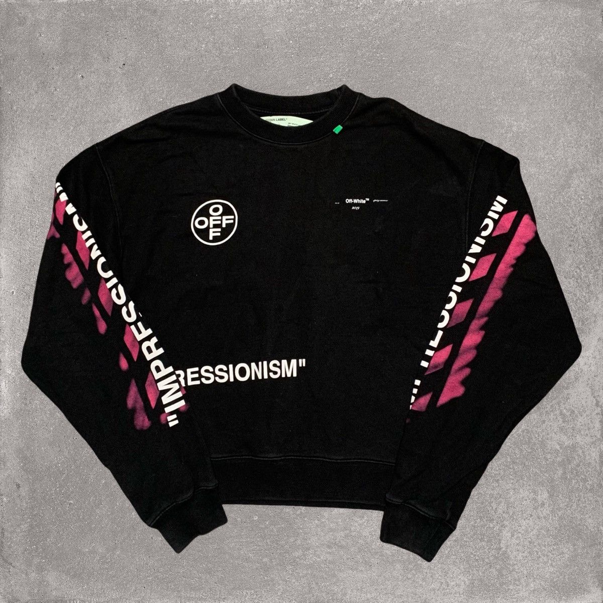 Off-White Off White XS Impressionism Arrows Black Sweatshirt Virgil Size US XS / EU 42 / 0 - 2 Thumbnail