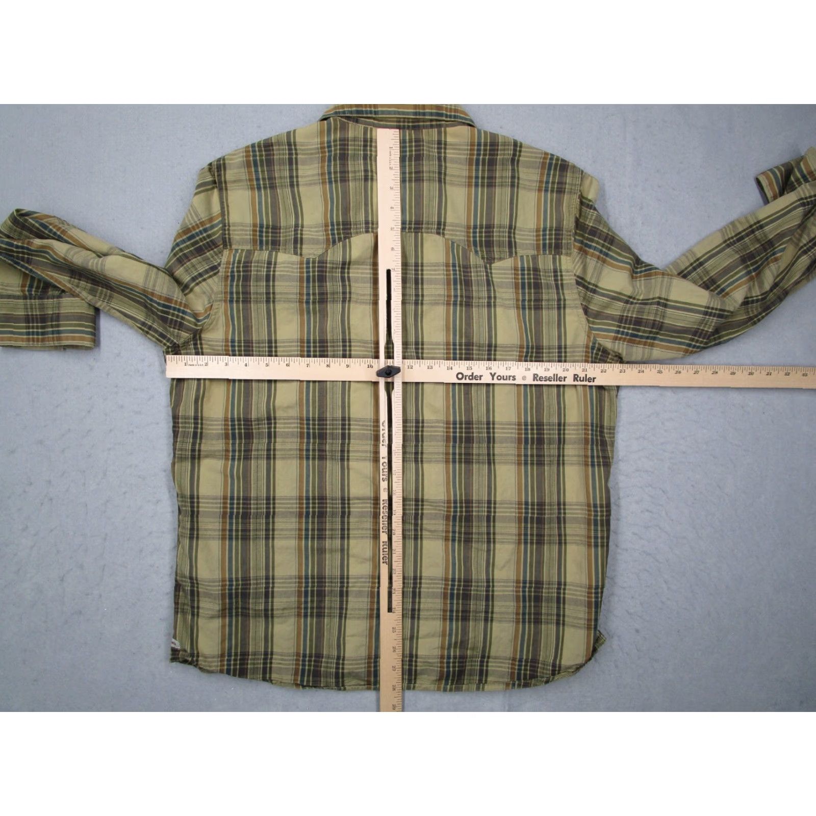 Gramicci GRAMICCI Shirt Mens Large Beige Plaid Button-Up Outdoor Casual Work Size US L / EU 52-54 / 3 - 5 Thumbnail
