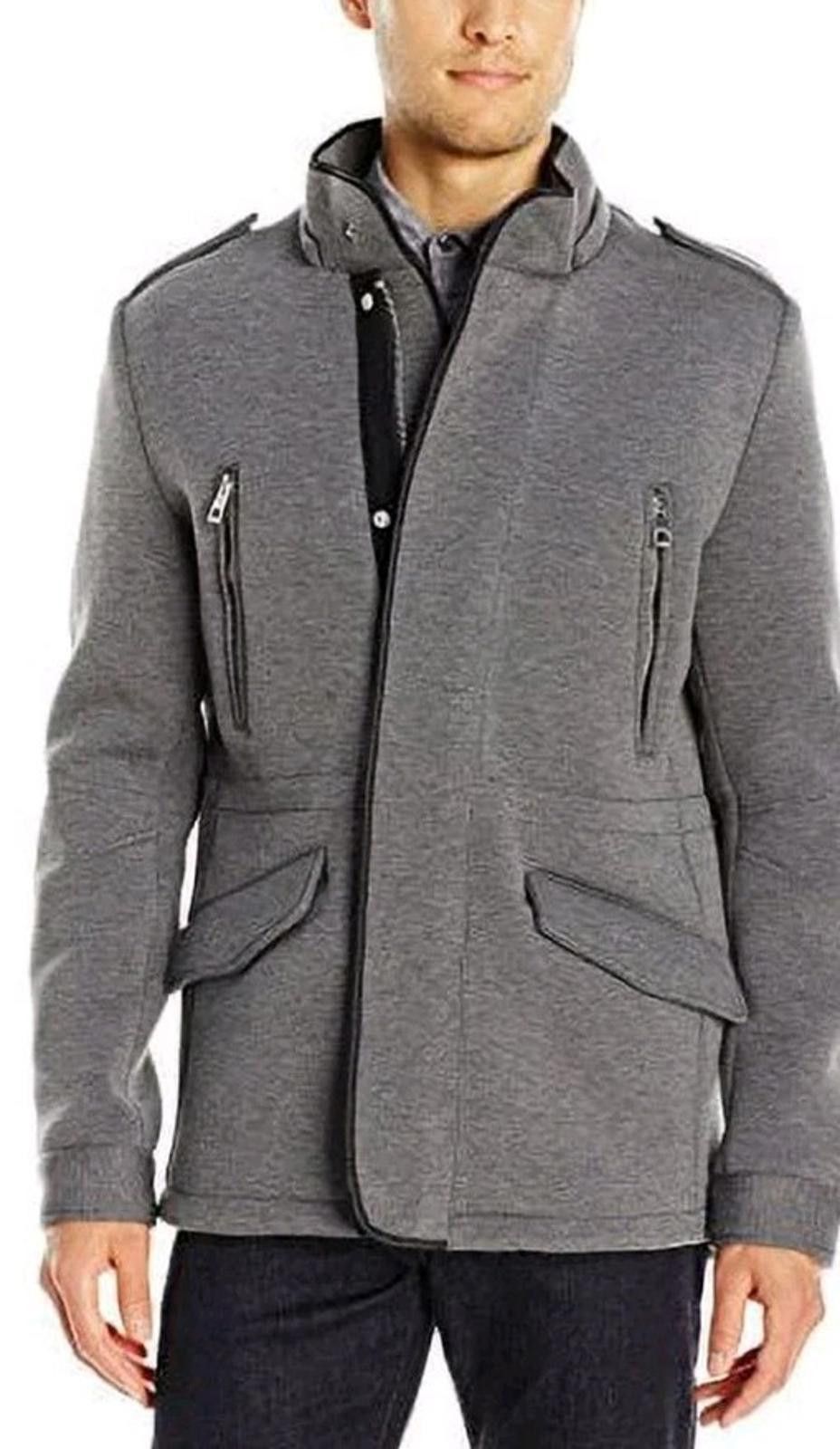Guess Guess Uomo Mens Military Style Jacket Gray Zip Up $295 Size US L / EU 52-54 / 3 - 2 Thumbnail