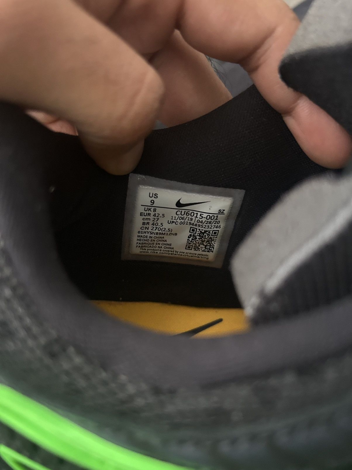 Nike × Off-White Nike Air Rubber Dunk Off-White Green Strike Size US 9 / EU 42 - 7 Thumbnail