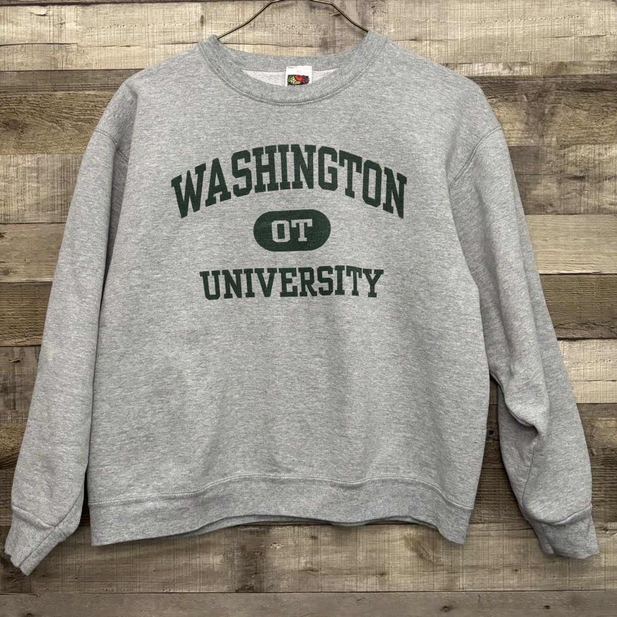 Public School Vintage 1990s Washington University Collegiate Crewneck. Size US M / EU 48-50 / 2 - 1 Thumbnail