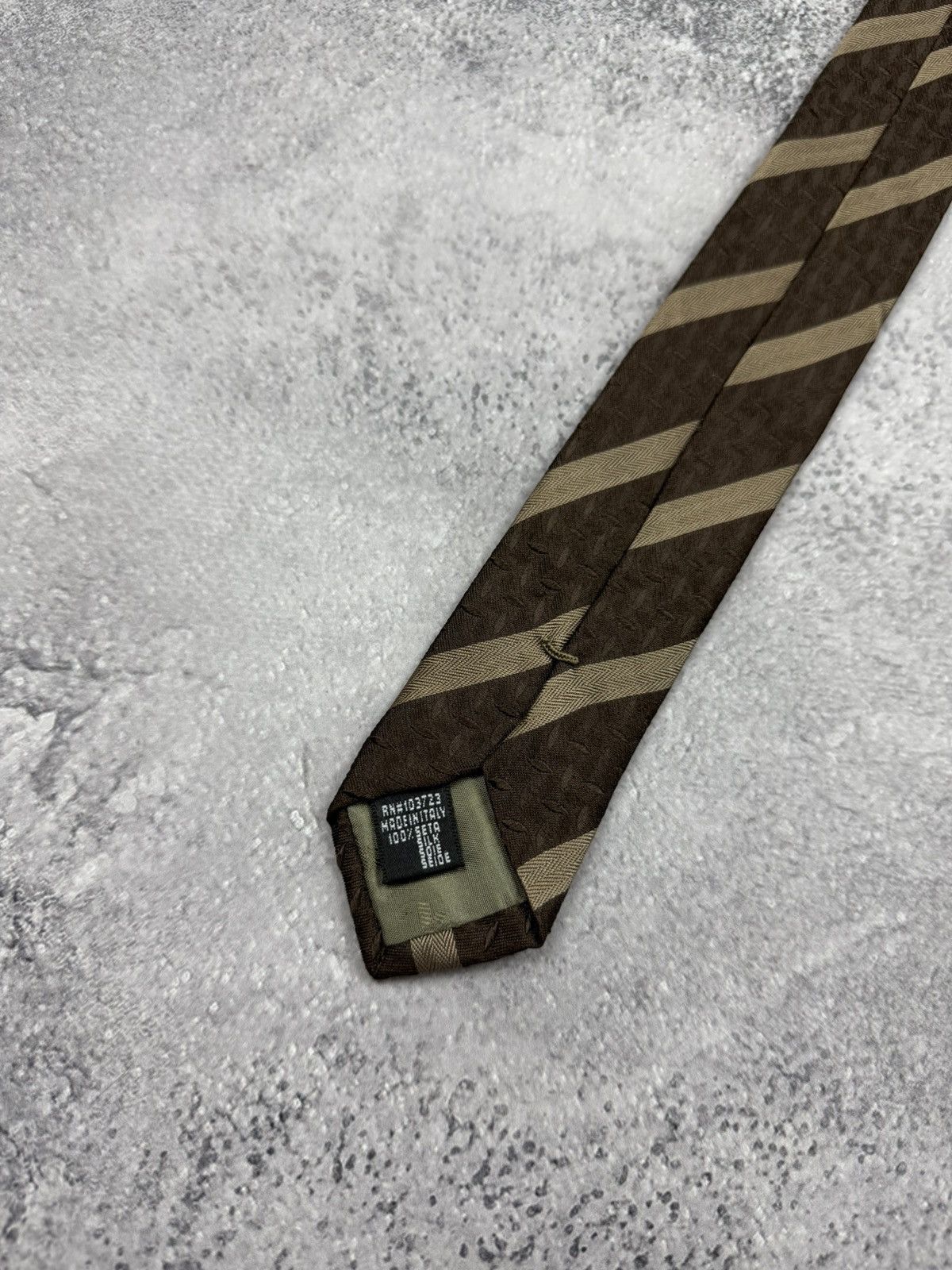 Emporio Armani Emporio Armani Tie Silk Luxury Streetwear Hype Made In Italy Size ONE SIZE - 9 Thumbnail