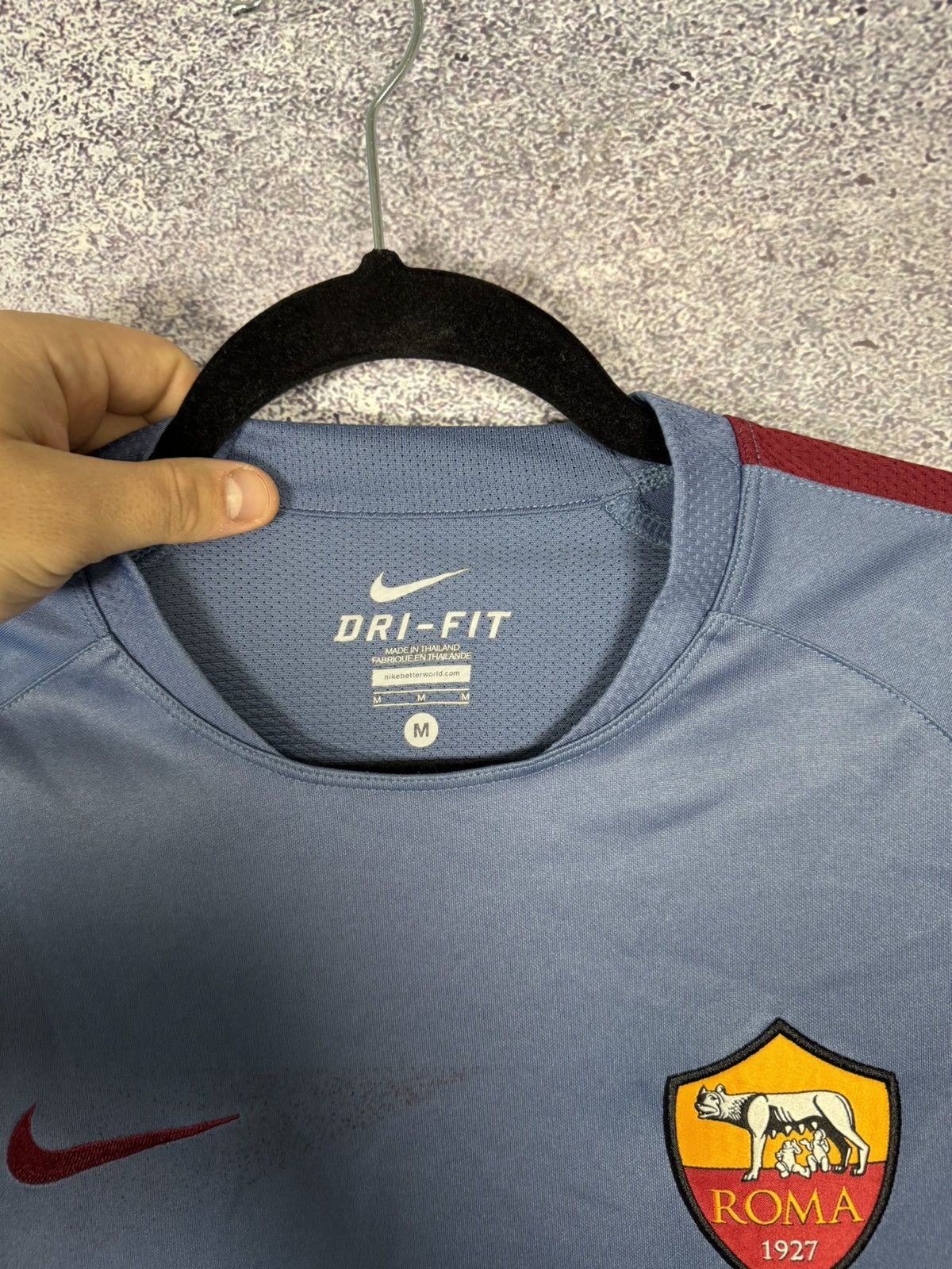 Nike × Vintage Vintage AS Roma 2016/17 Nike Training Pre-Match Jersey Size US M / EU 48-50 / 2 - 9 Thumbnail