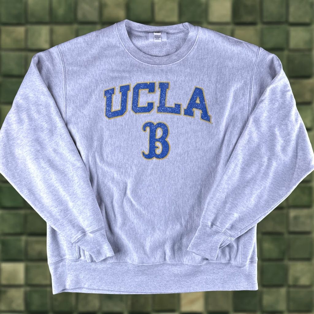 Champion Champion UCLA Bruins Reverse Weave Crewneck Sweatshirt Gray Large Men's Size US L / EU 52-54 / 3 - 1 Thumbnail