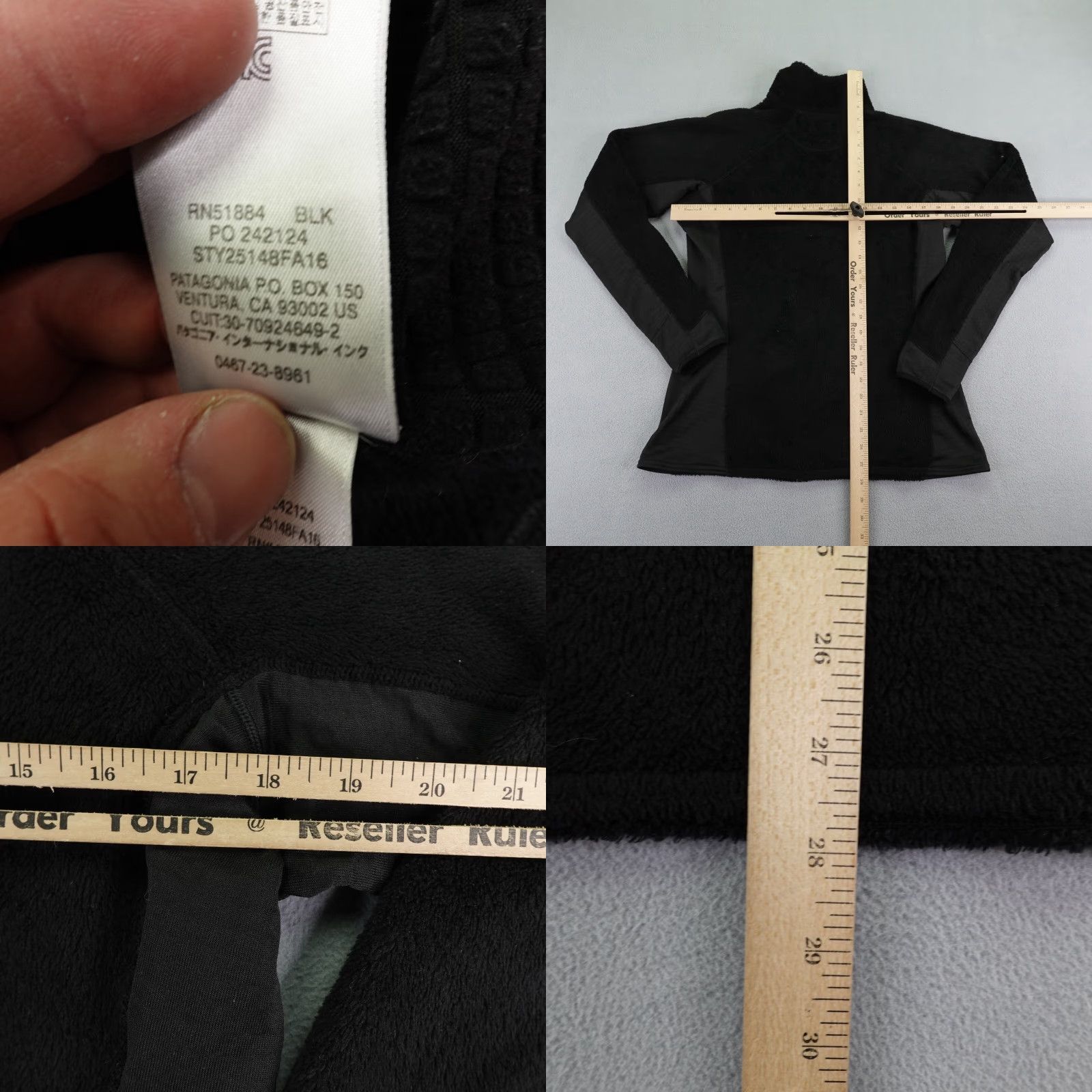 Patagonia Patagonia Jacket Womens Large Black Regular R2 Polartec Fleece Sweatshirt Coat Size L / US 10 / IT 46 - 8 Thumbnail