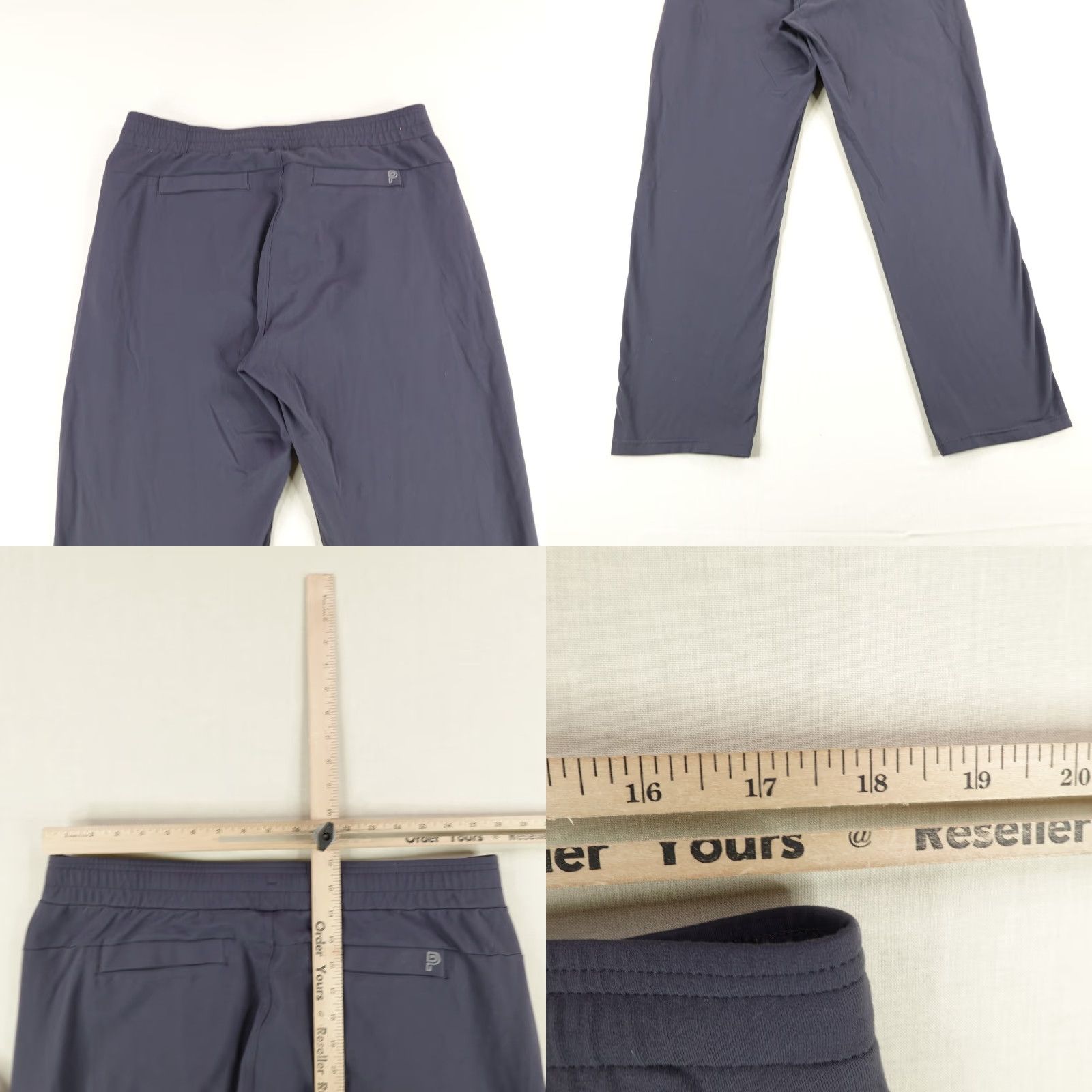Vintage Public Rec Mens Pants 38x32 Chino Joggers Blue Nylon Spandex Knit Straight Leg Athletic Sports Clothes Size US 36 / EU 52 - 8 Thumbnail